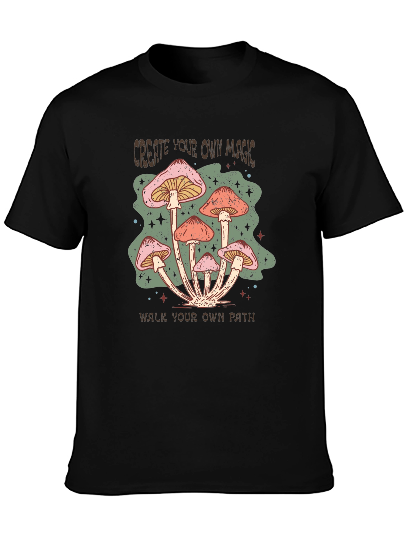 Mushroom Magic Graphic Tee -  Create Your Own Path