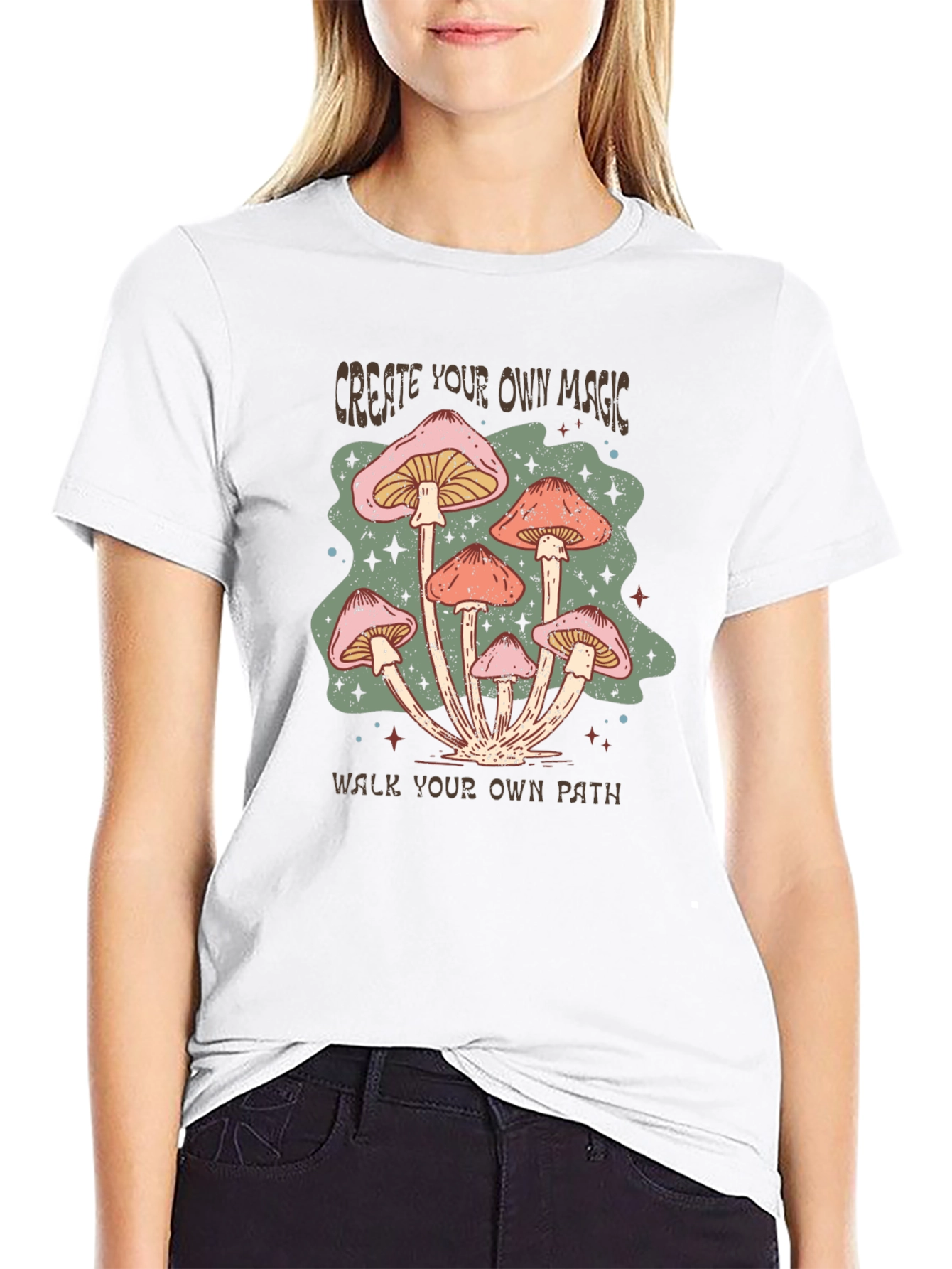 Mushroom Magic Graphic Tee -  Create Your Own Path