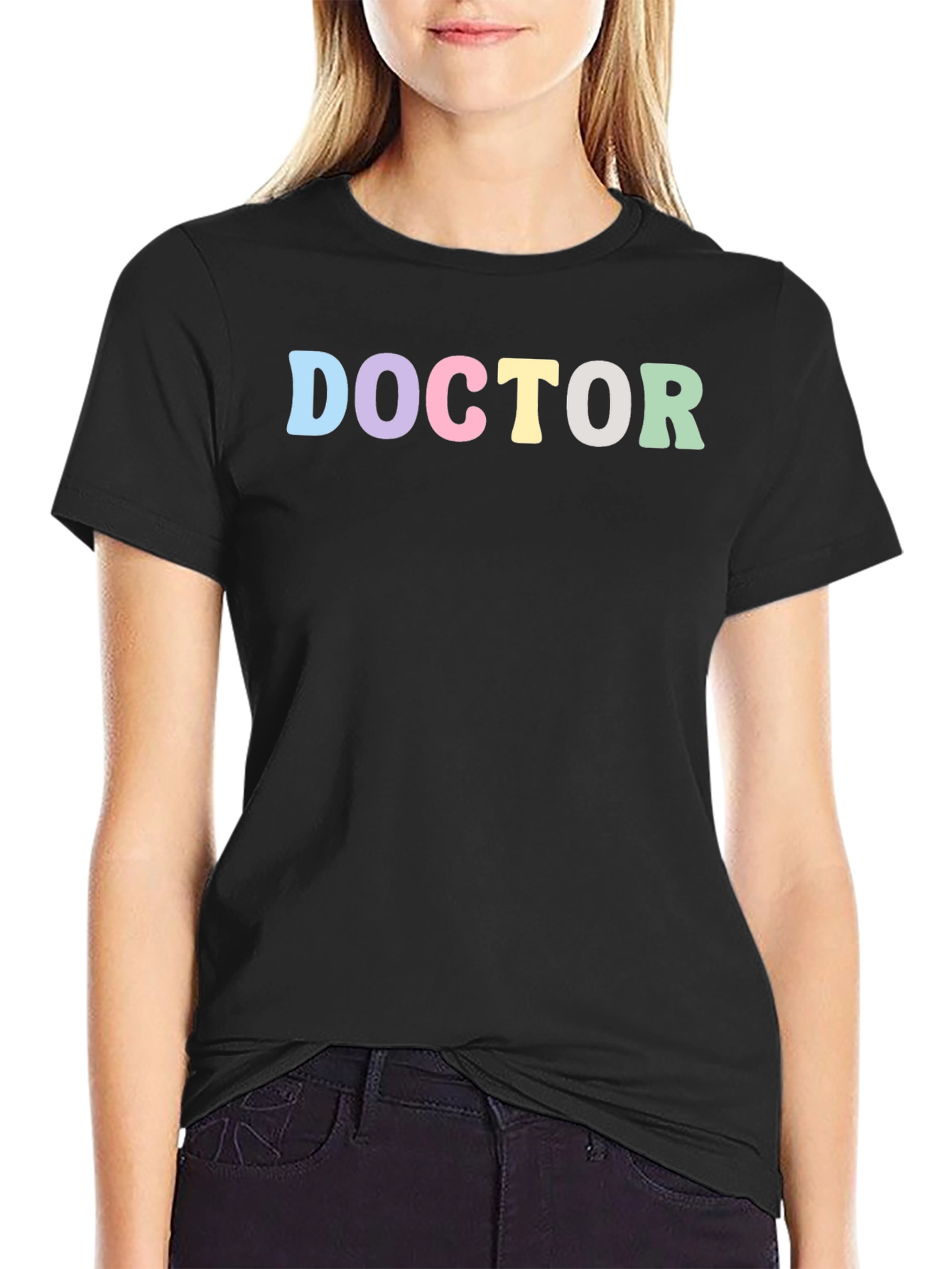 Pastel Doctor Black T-Shirt