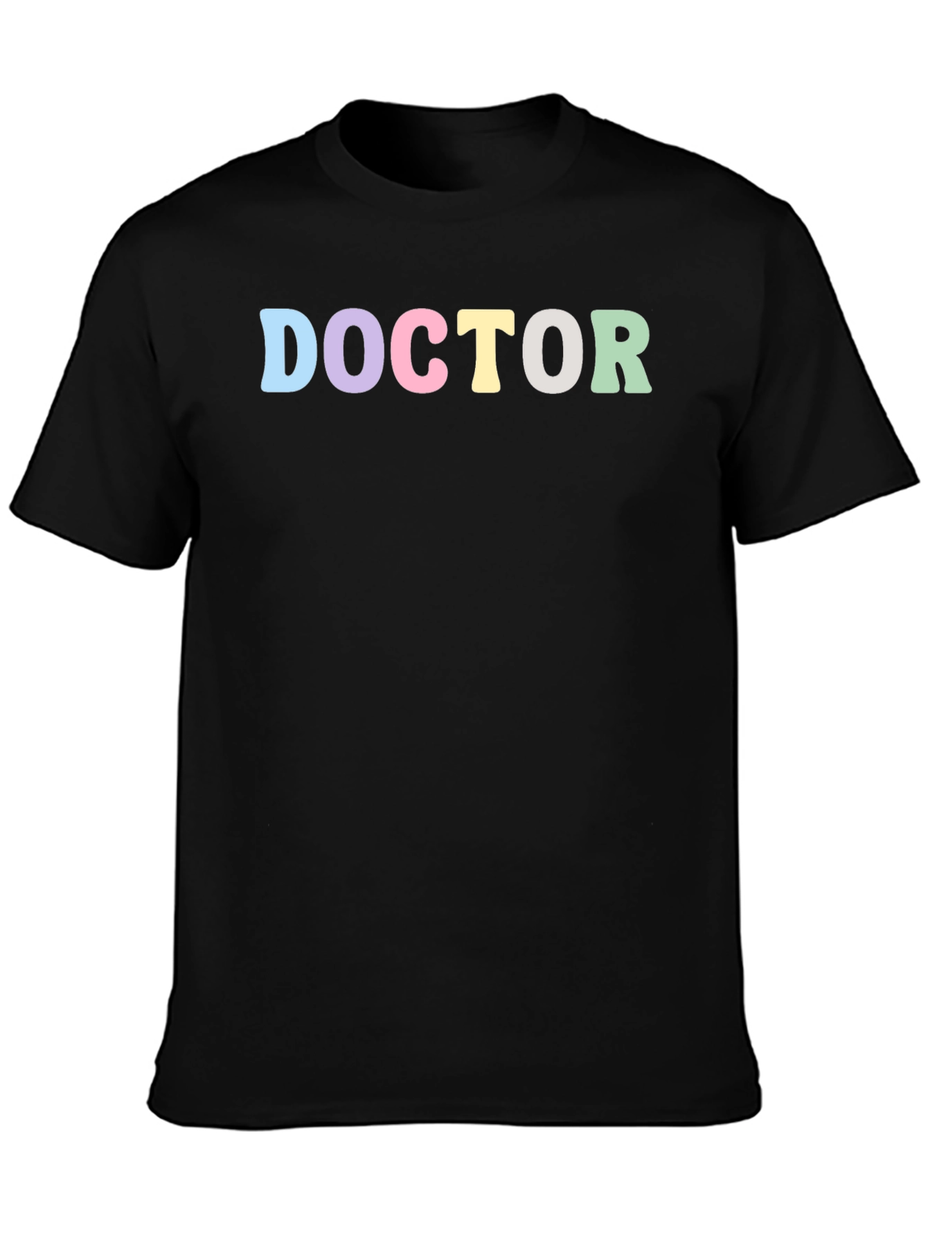 Pastel Doctor Black T-Shirt