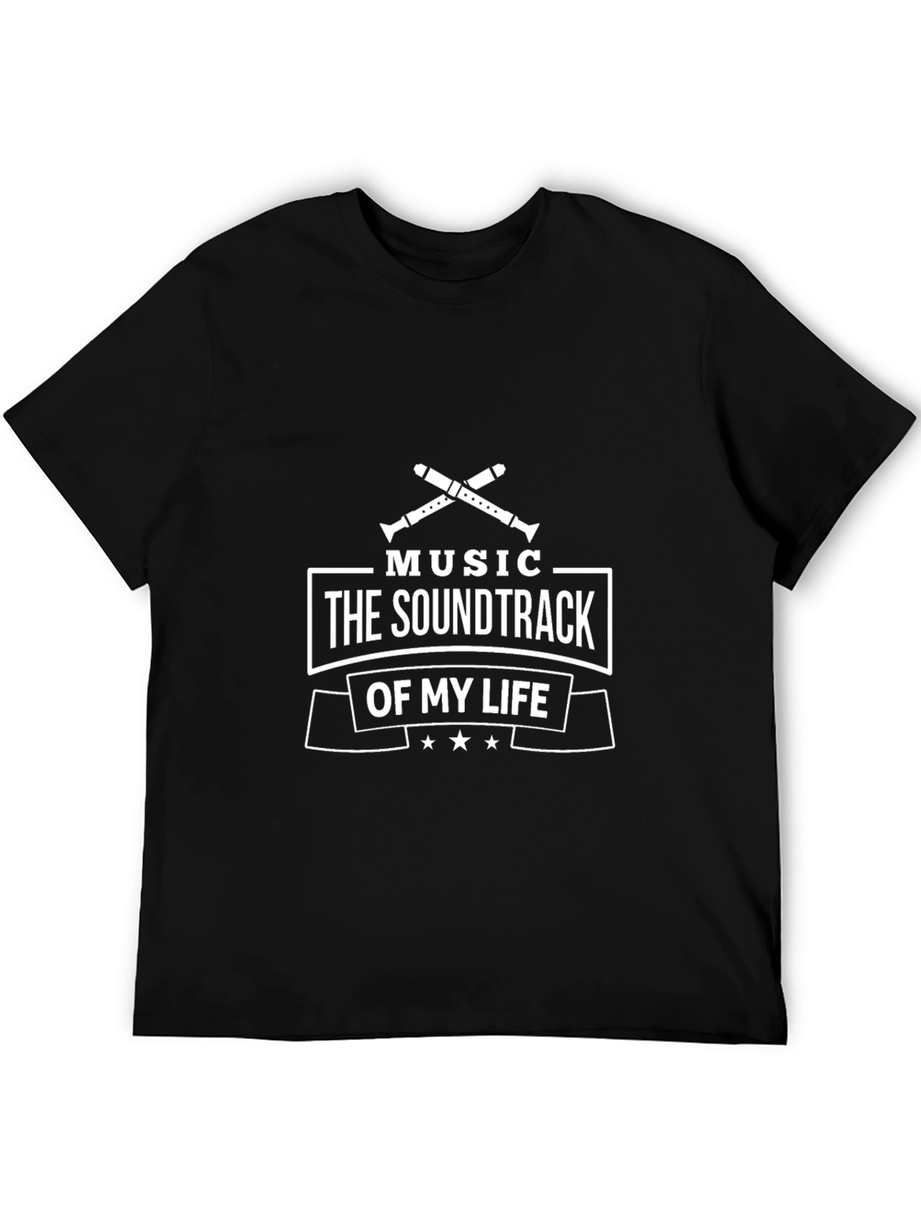Music Soundtrack T-Shirt - Flute Design