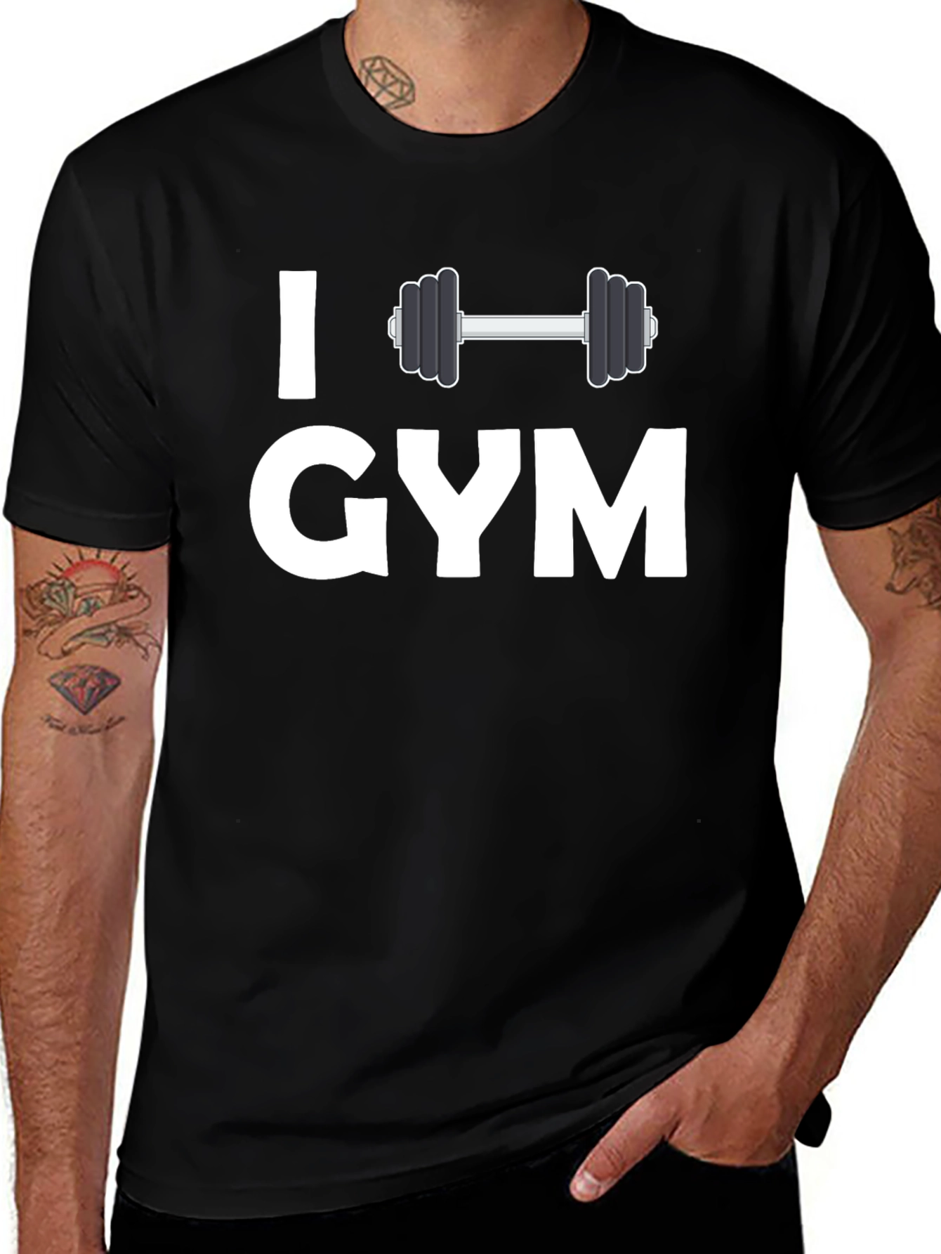 I Love Gym Graphic T-Shirt - Workout Apparel