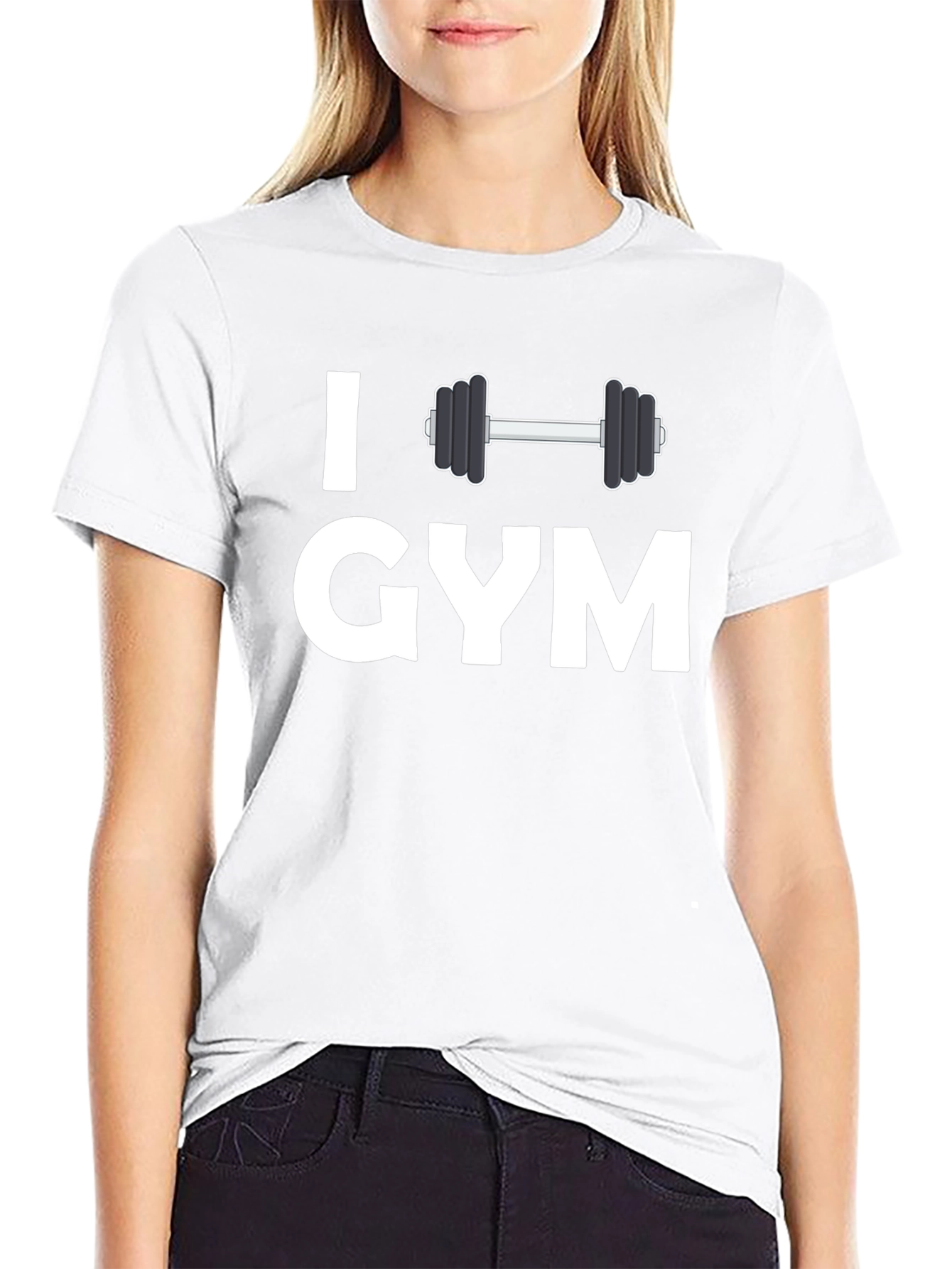 I Love Gym Graphic T-Shirt - Workout Apparel