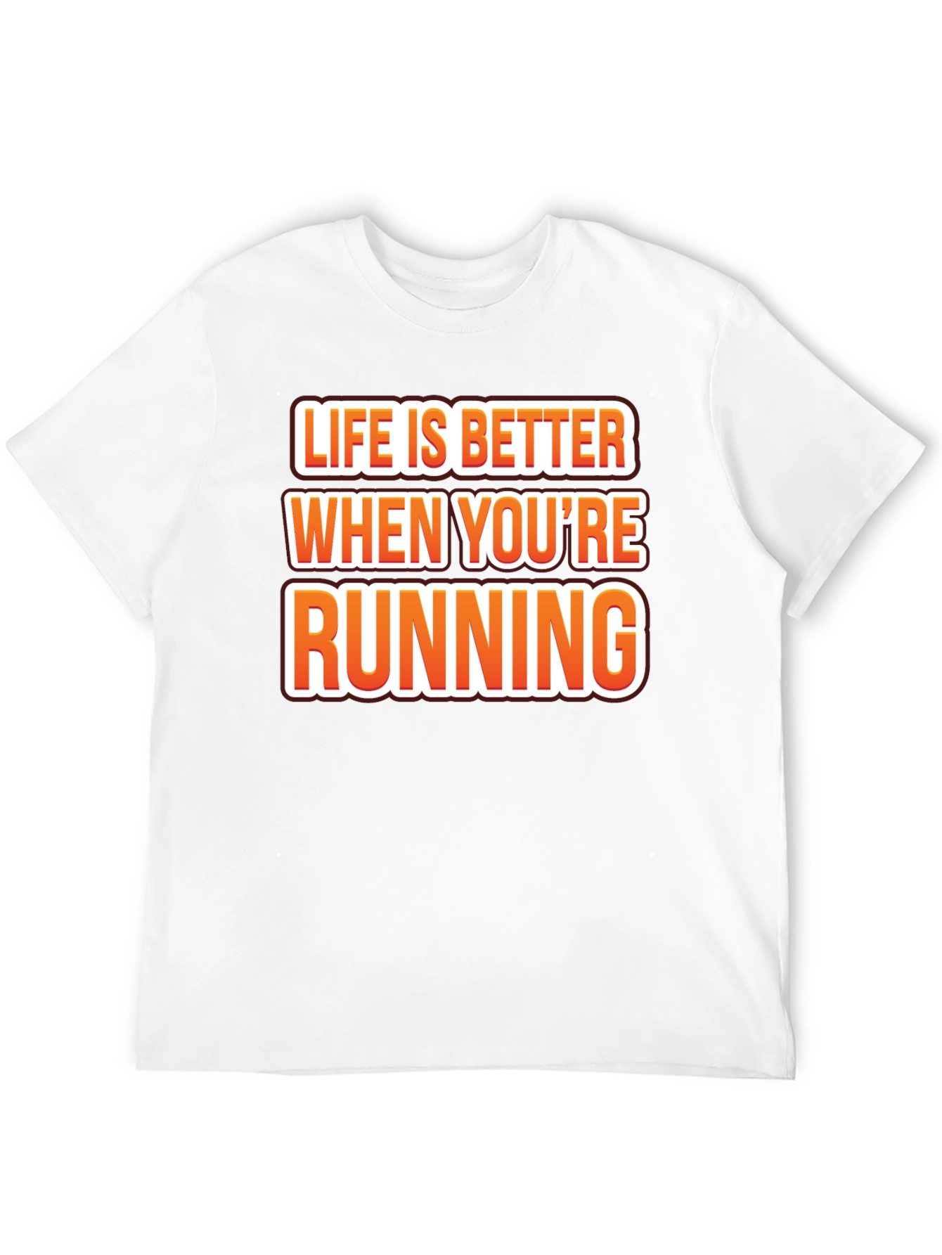 Life is Better Running Black Graphic Tee