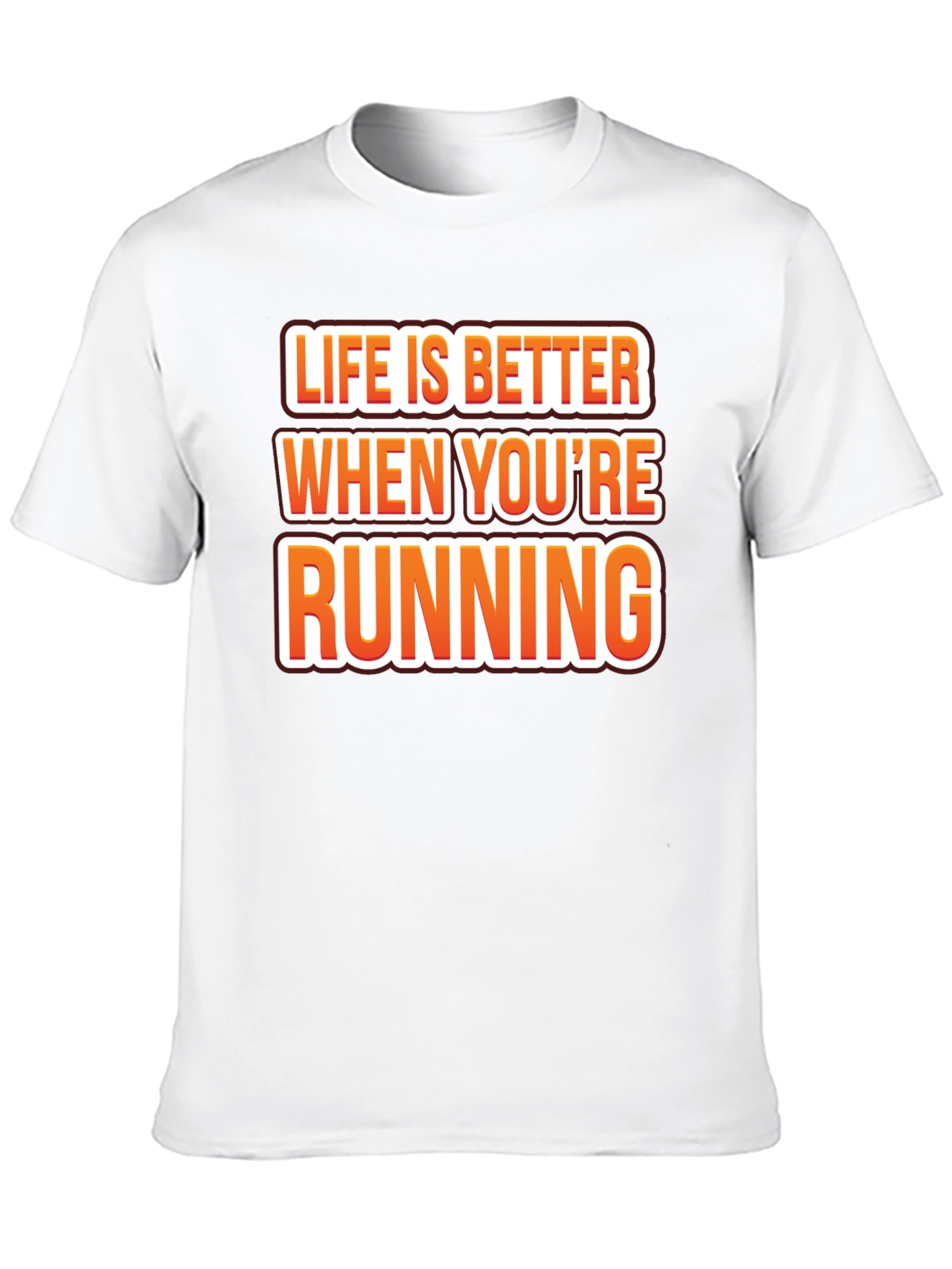 Life is Better Running Black Graphic Tee