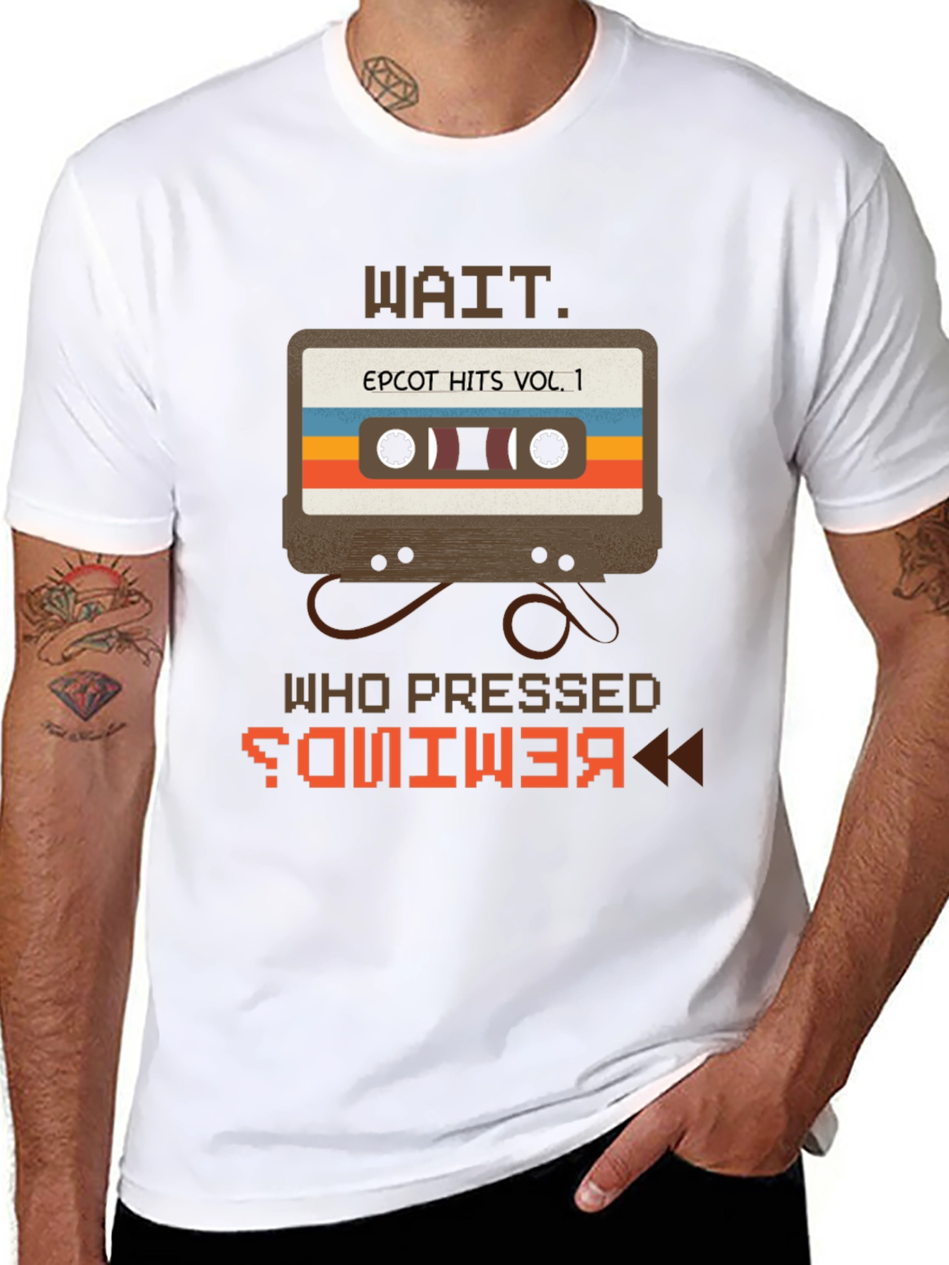 Epcot Hits Remix Retro Cassette Tape T-Shirt