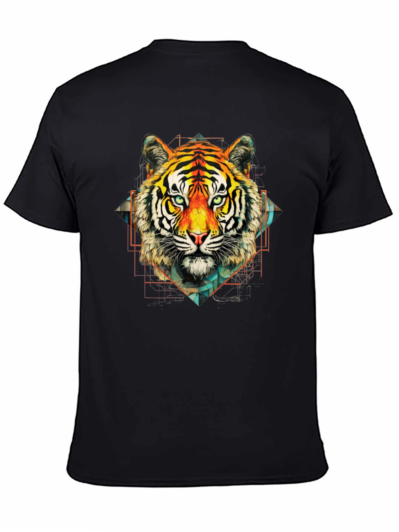 Tiger Graphic Black Tee