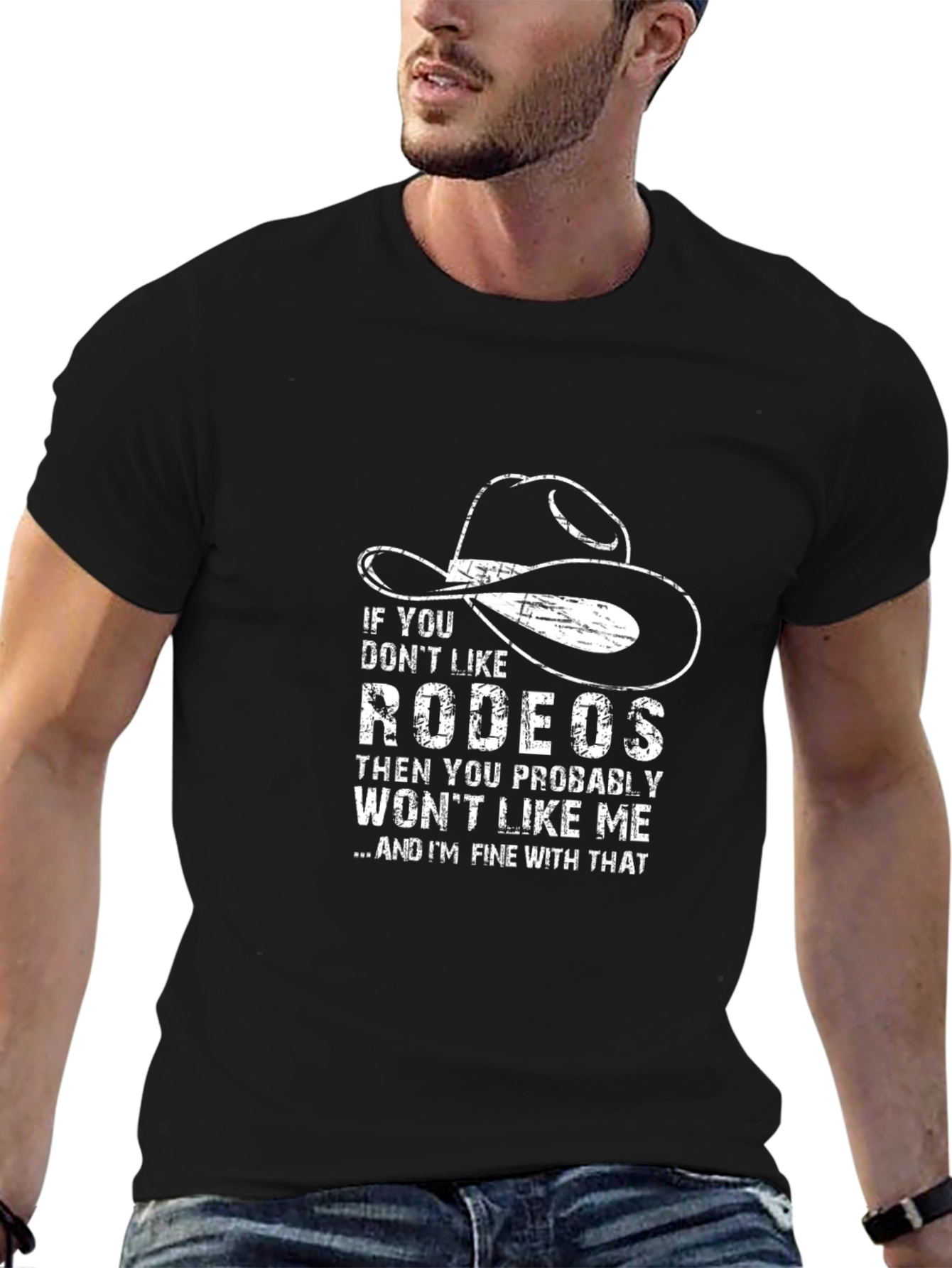 Rodeo Graphic T-Shirt - Western Style Cotton Tee