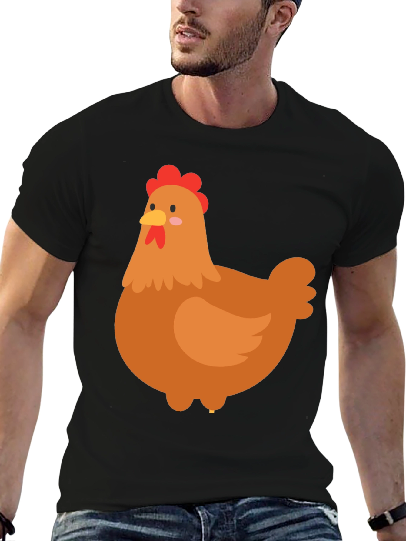 Funny Chicken Graphic Tee - Soft Cotton T-Shirt
