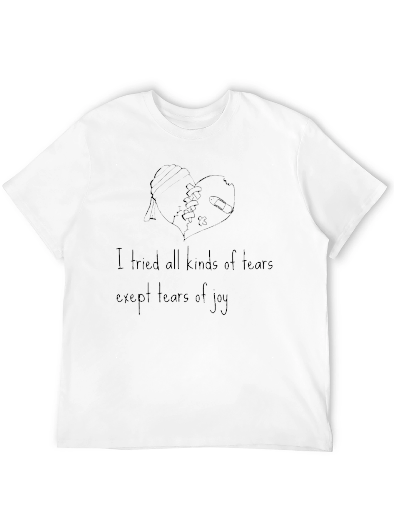 Tears of Joy Graphic T-Shirt - Black