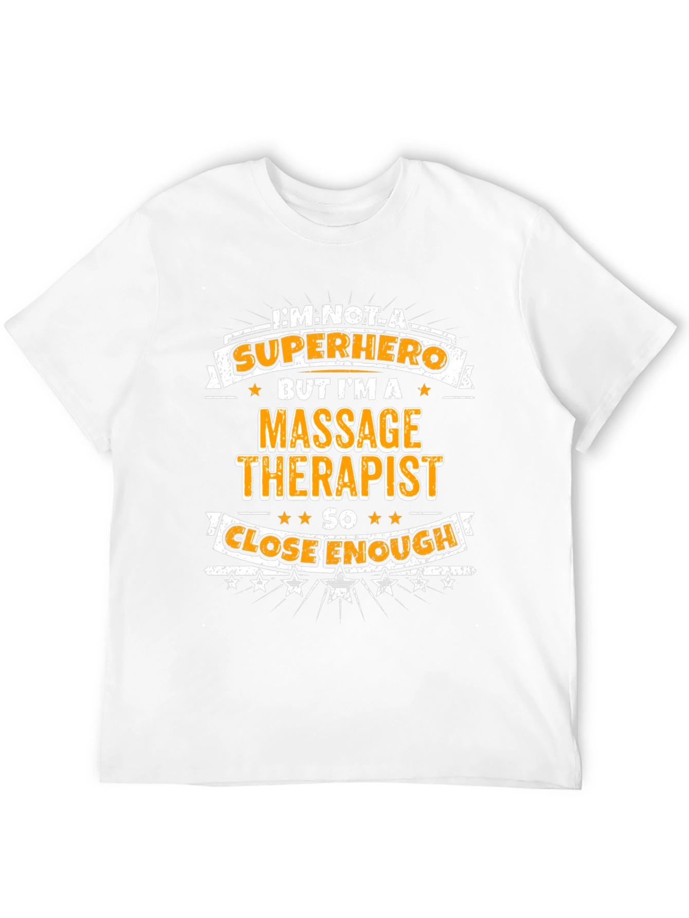 Massage Therapist Superhero Graphic T-Shirt