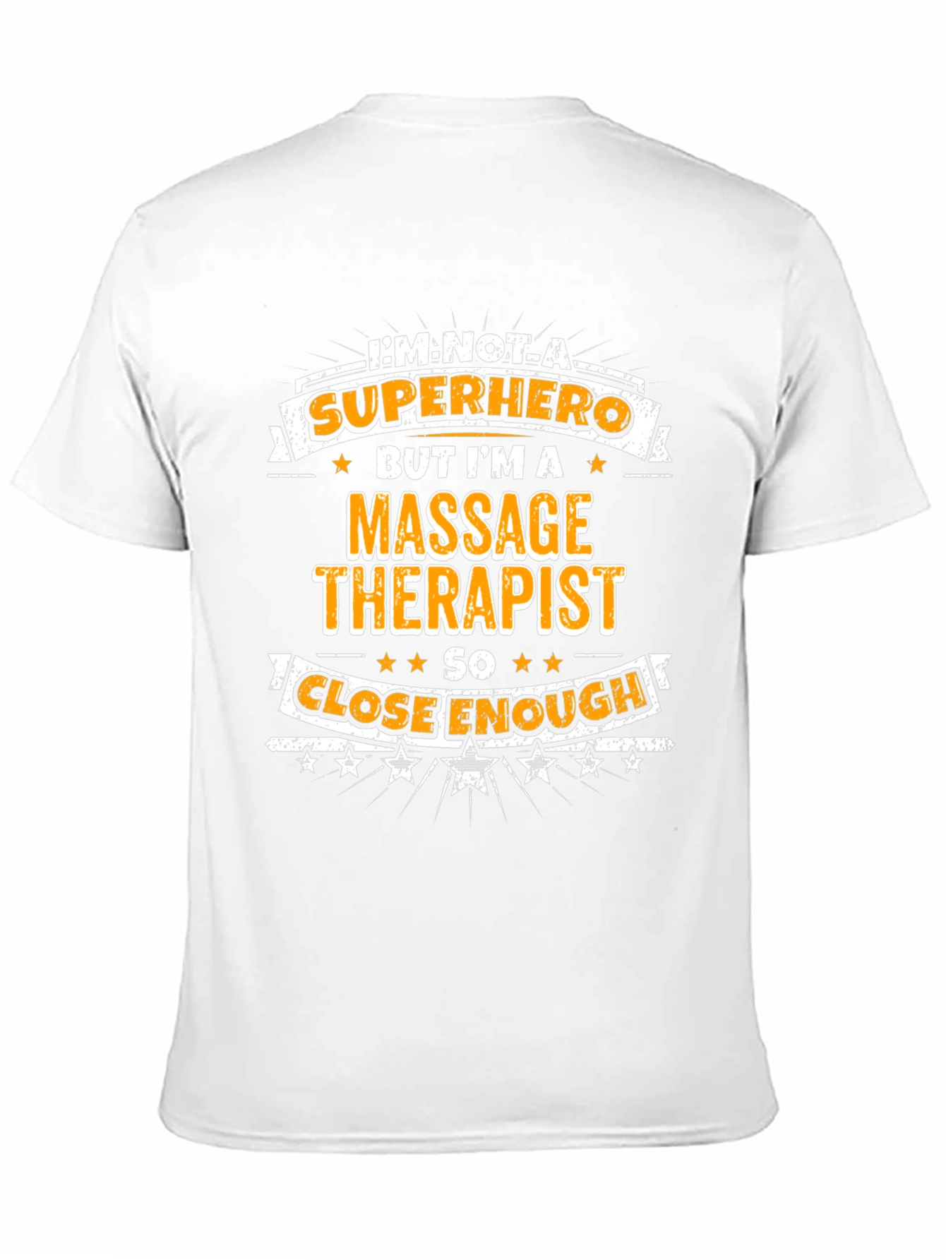Massage Therapist Superhero Graphic T-Shirt