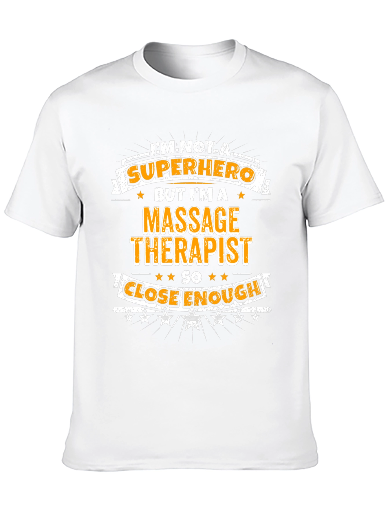 Massage Therapist Superhero Graphic T-Shirt
