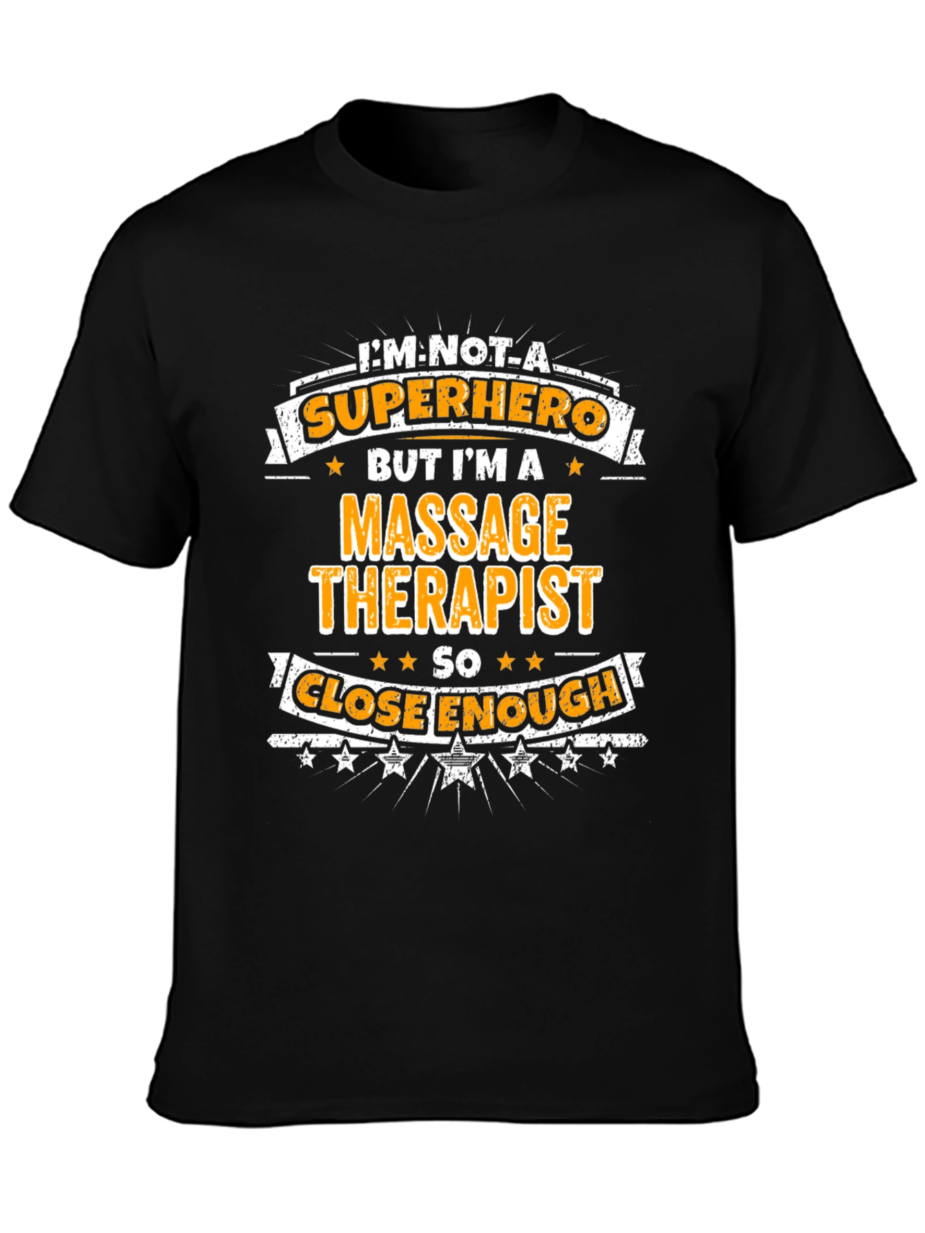 Massage Therapist Superhero Graphic T-Shirt