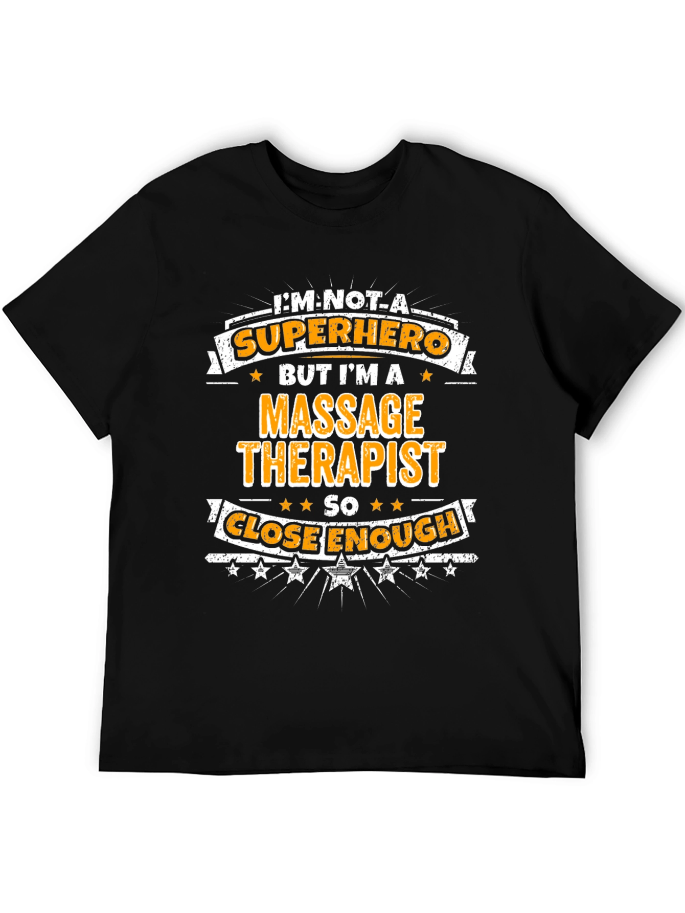 Massage Therapist Superhero Graphic T-Shirt