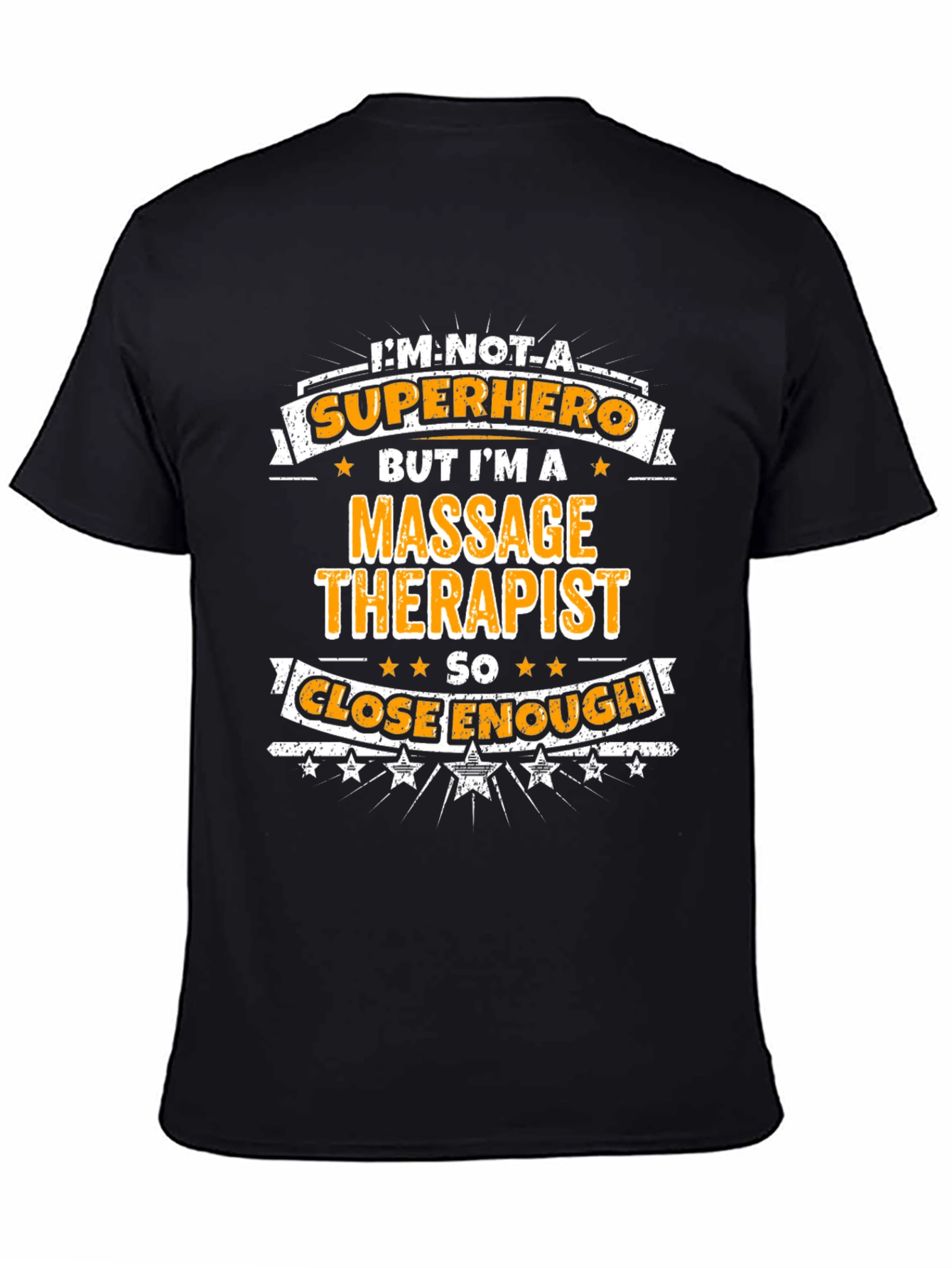 Massage Therapist Superhero Graphic T-Shirt