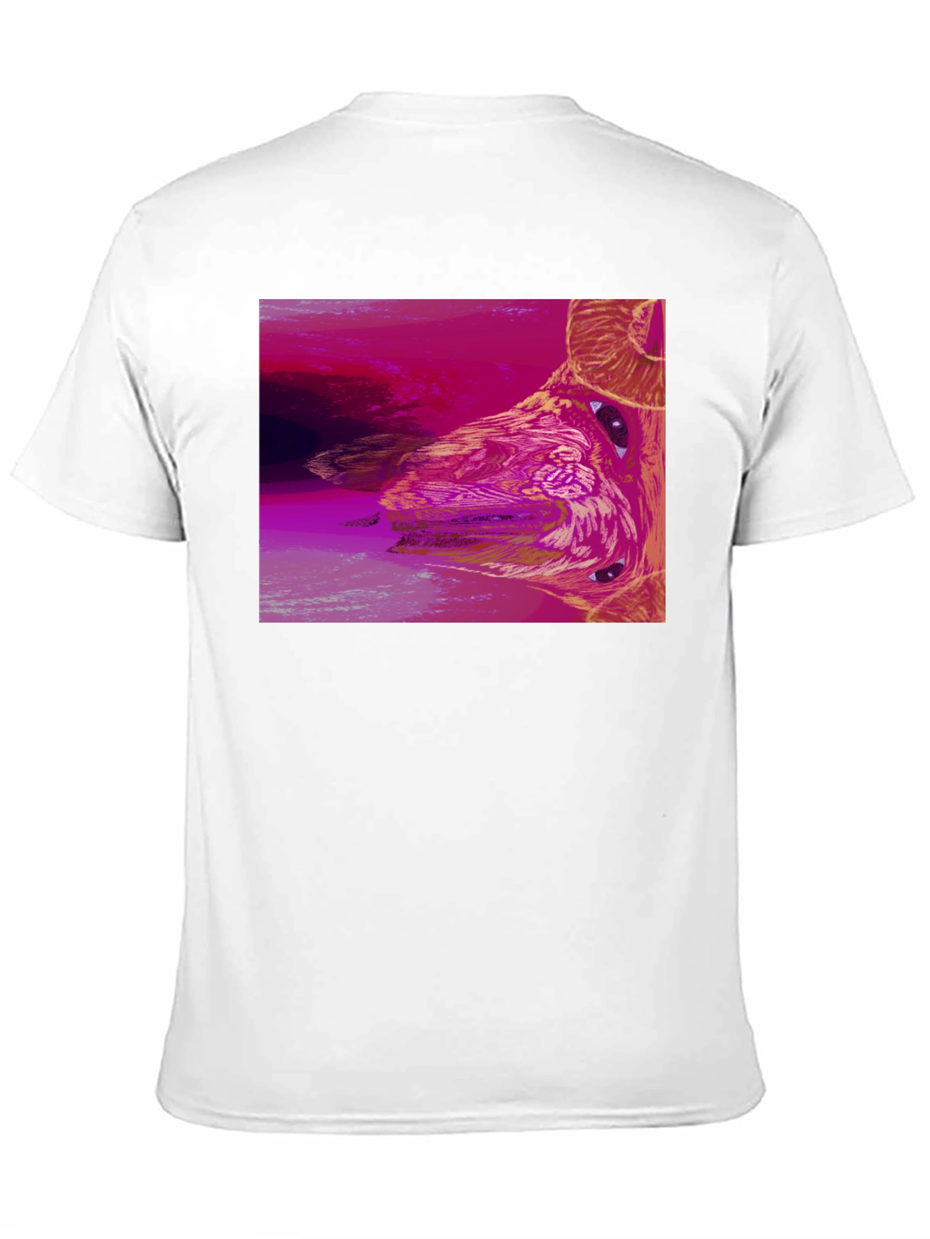 Abstract Ram Graphic Black T-Shirt