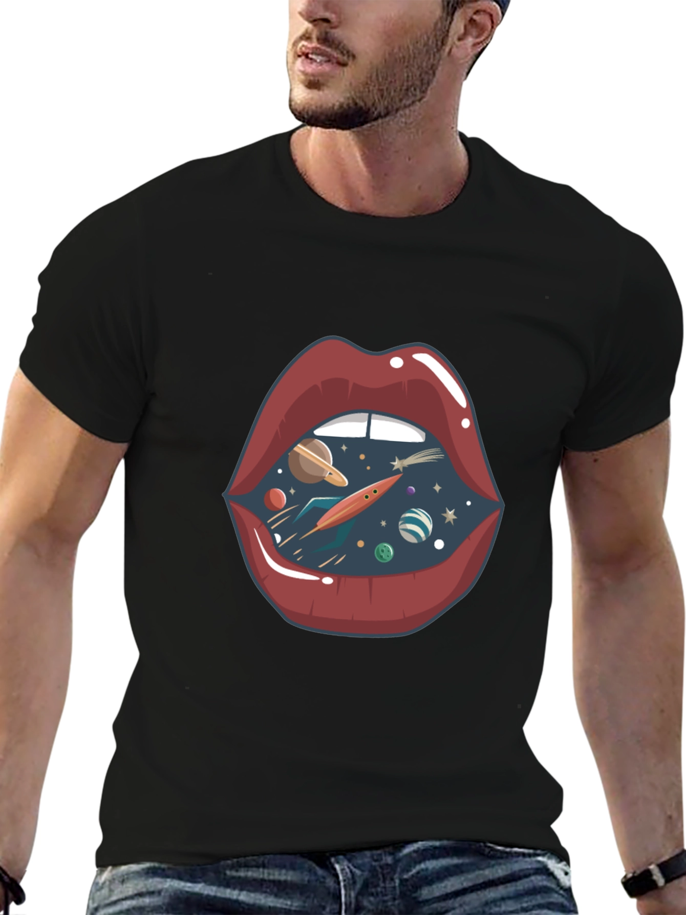 Space Lips Graphic Tee
