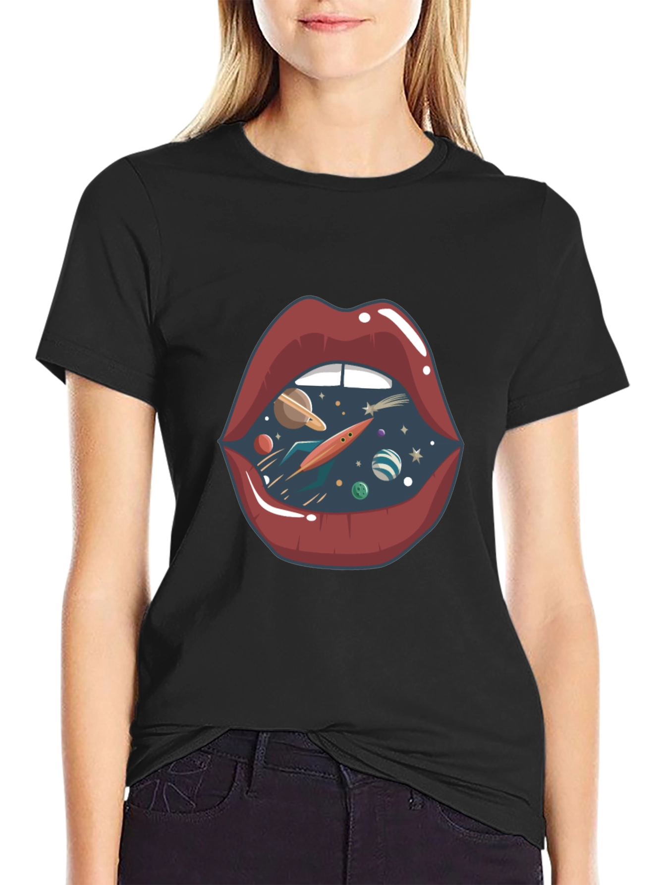 Space Lips Graphic Tee