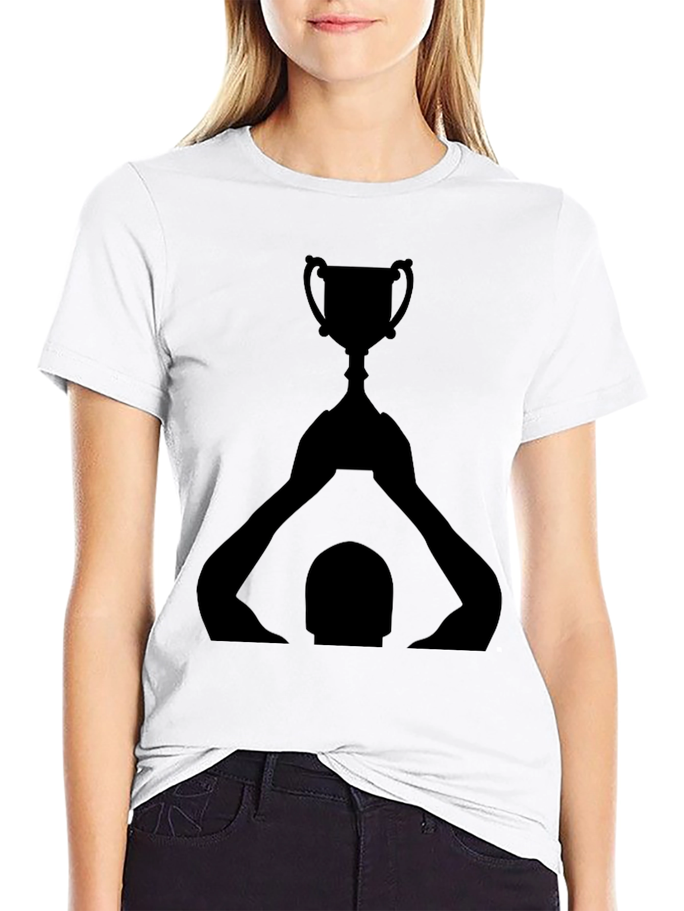 Champion Trophy Graphic T-Shirt - Black Crew Neck