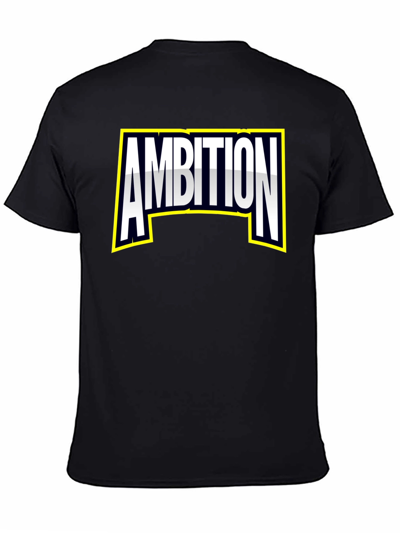 Ambition Graphic Tee - Bold Black Cotton T-Shirt