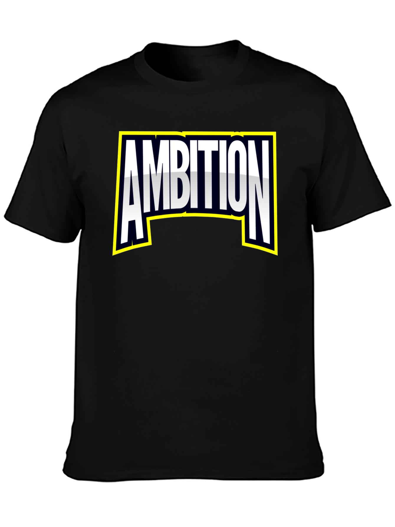 Ambition Graphic Tee - Bold Black Cotton T-Shirt