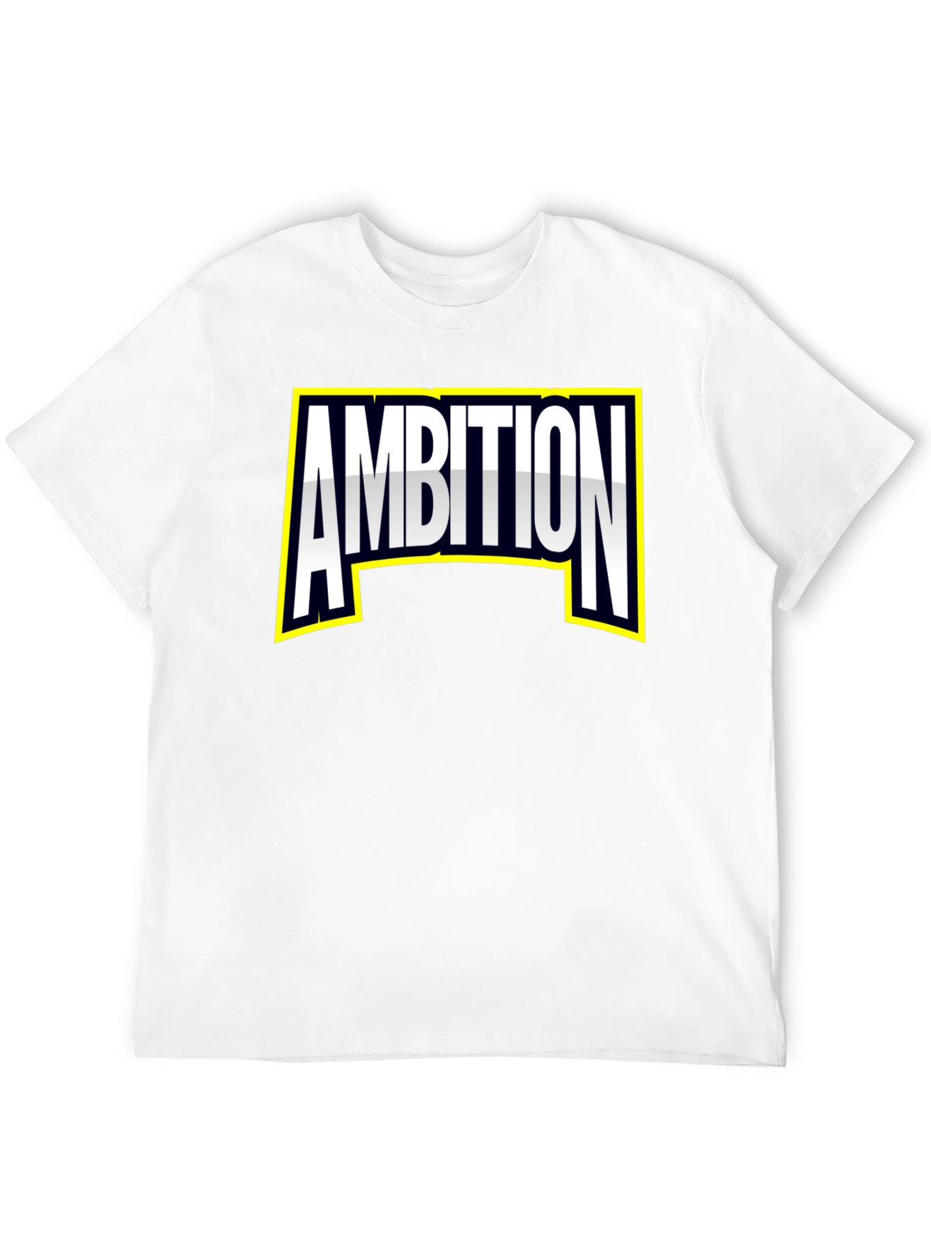 Ambition Graphic Tee - Bold Black Cotton T-Shirt