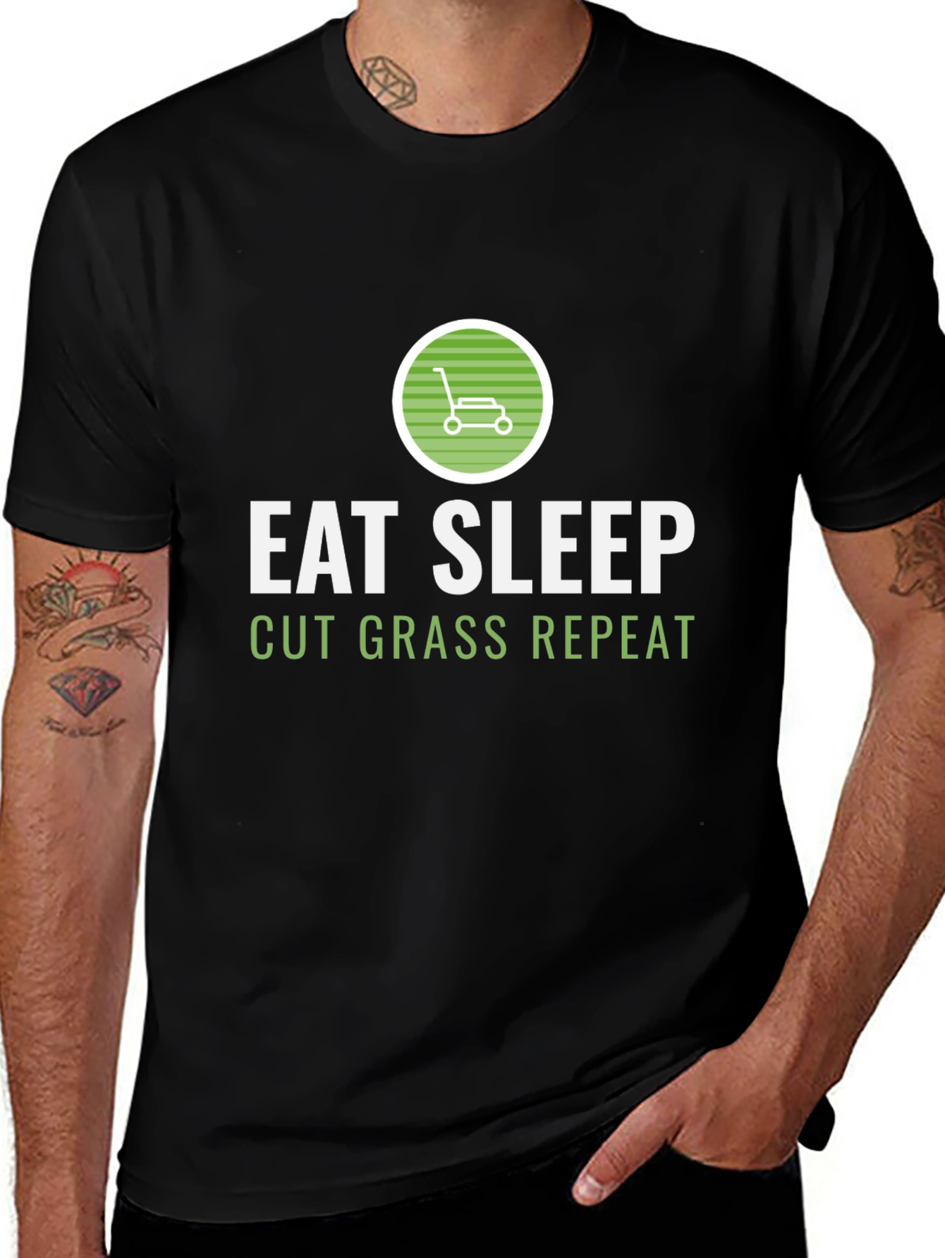 Eat Sleep Cut Grass Repeat T-Shirt