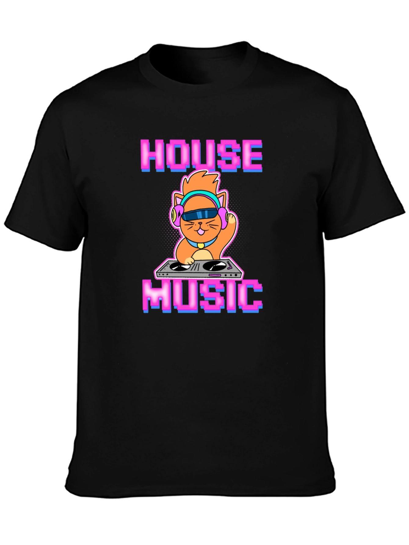 House Music DJ Cat T-Shirt