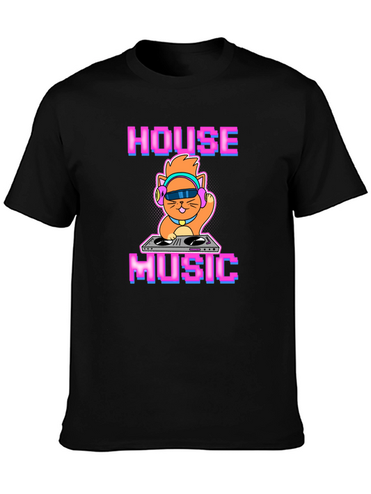 House Music DJ Cat T-Shirt
