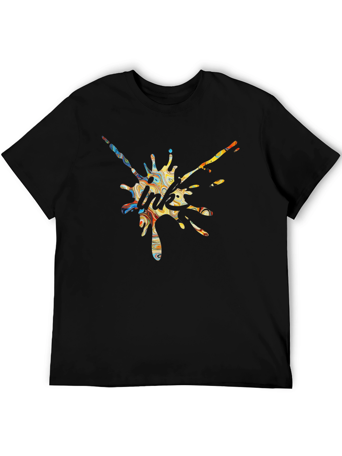 Ink Splash Graphic Tee - Unique Design T-Shirt