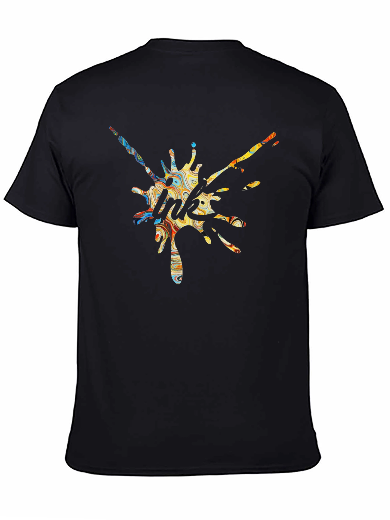 Ink Splash Graphic Tee - Unique Design T-Shirt