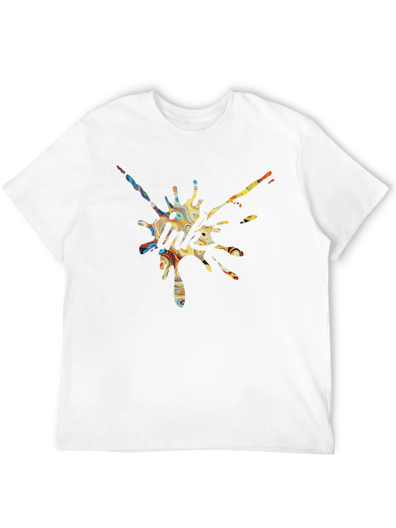 Ink Splash Graphic Tee - Unique Design T-Shirt