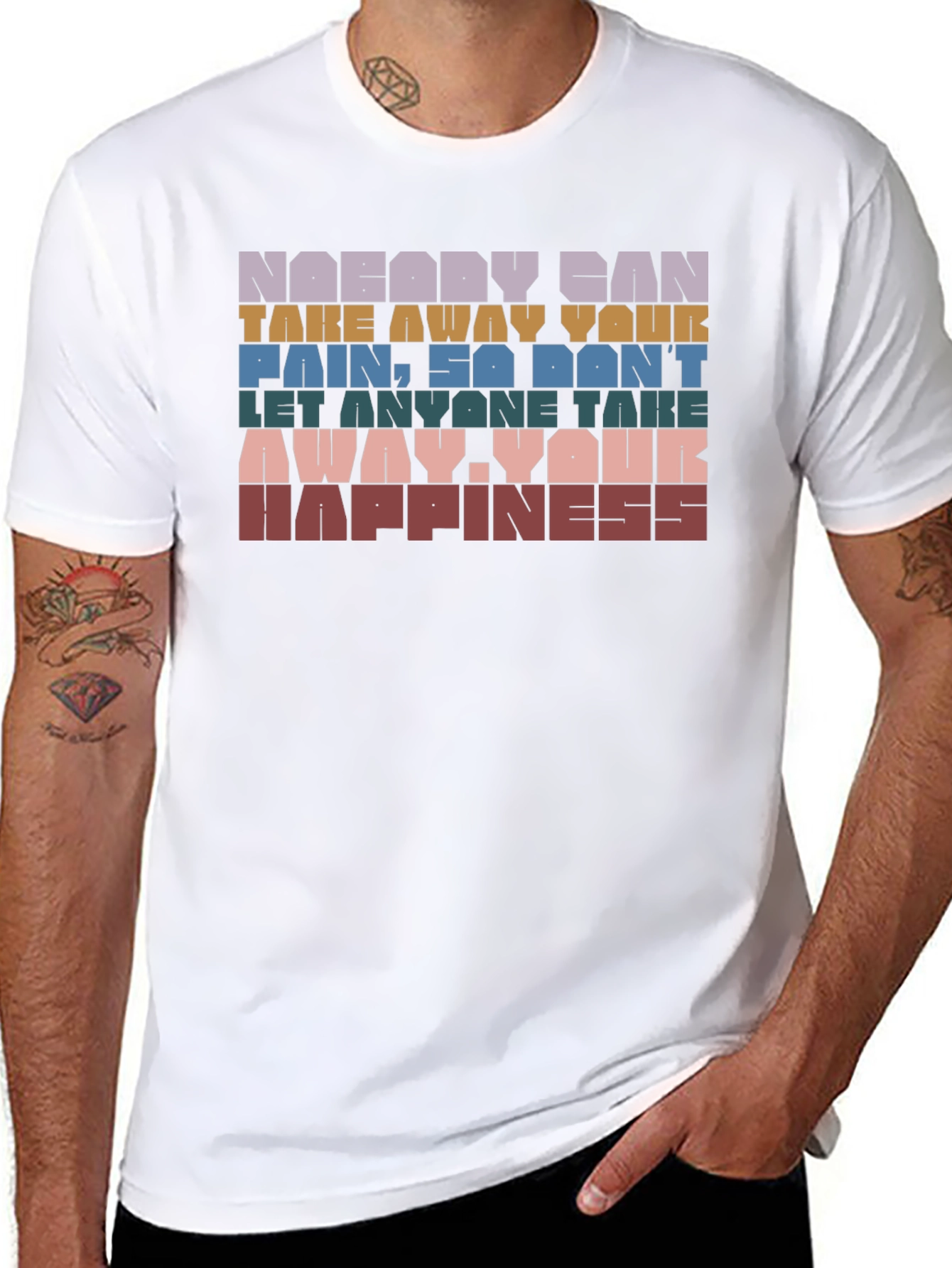 Motivational Graphic T-Shirt - Nobody Can Take Your Pain