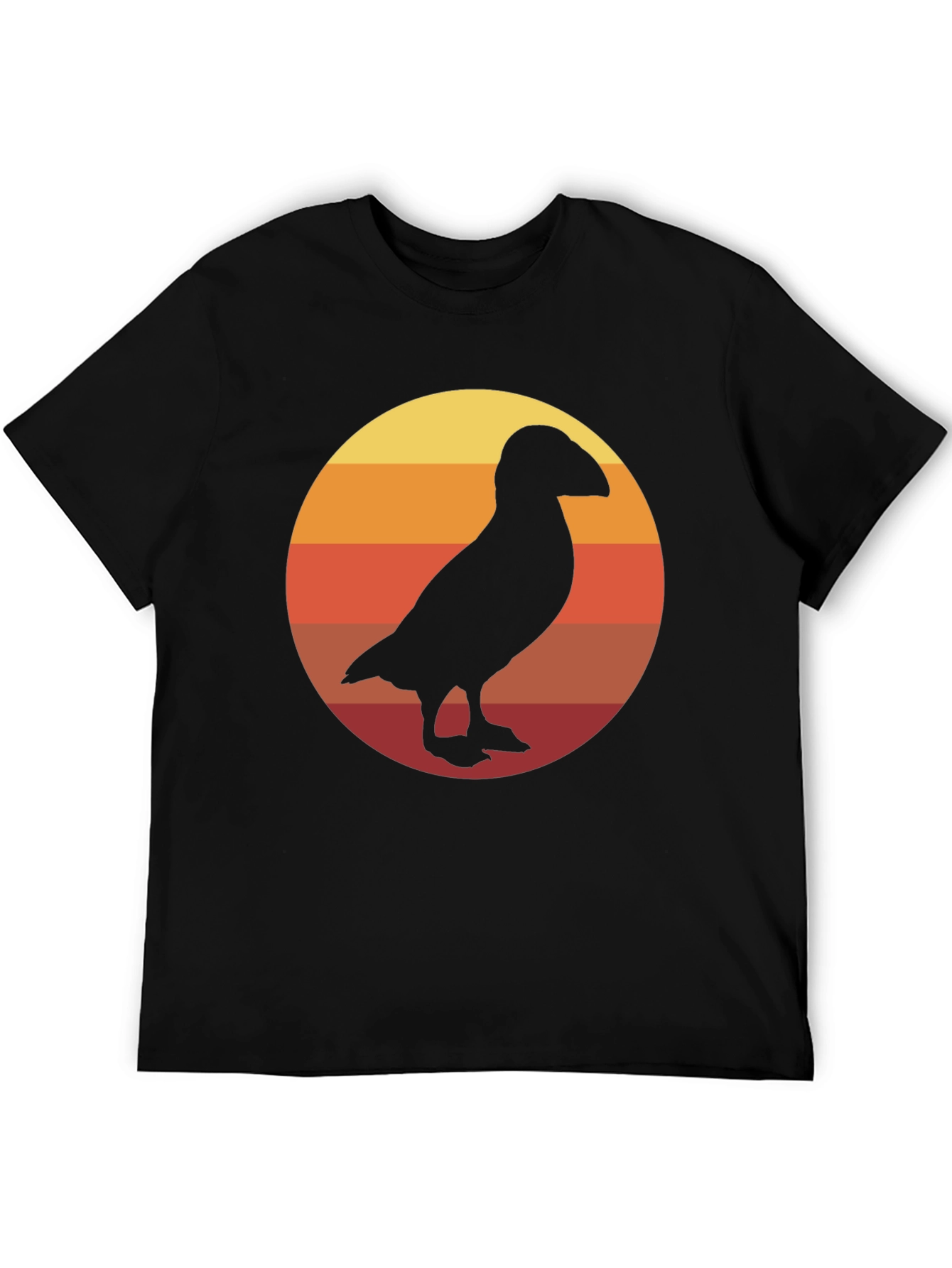 Retro Puffin Silhouette T-Shirt