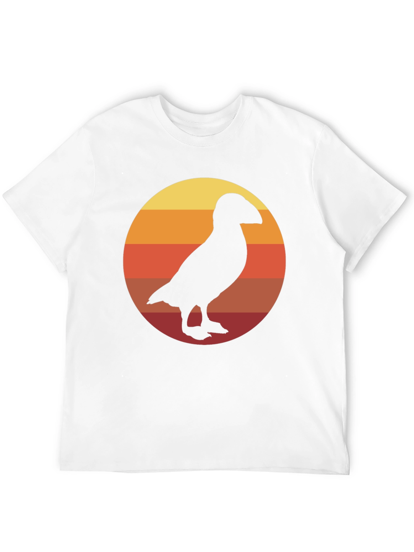 Retro Puffin Silhouette T-Shirt