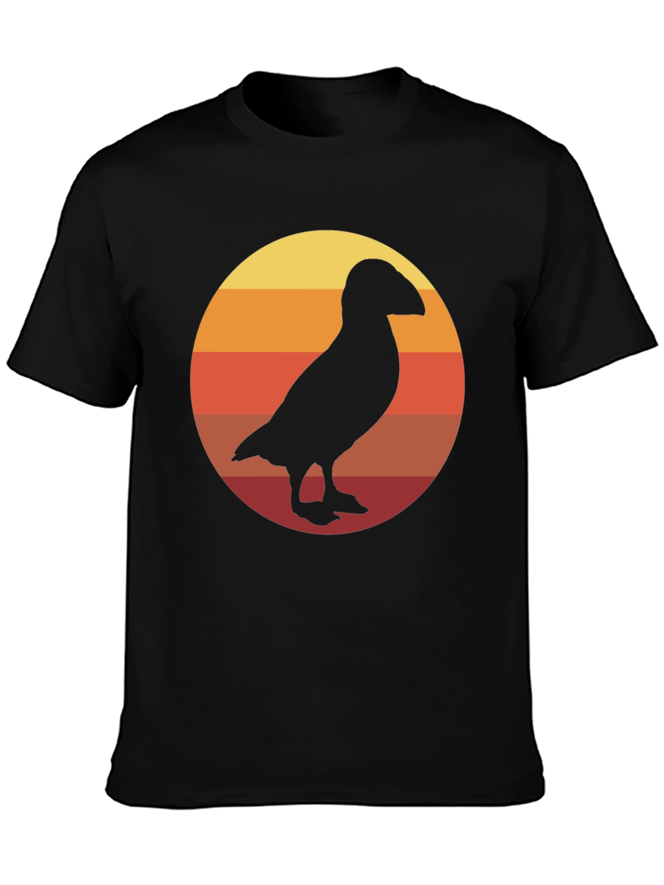 Retro Puffin Silhouette T-Shirt