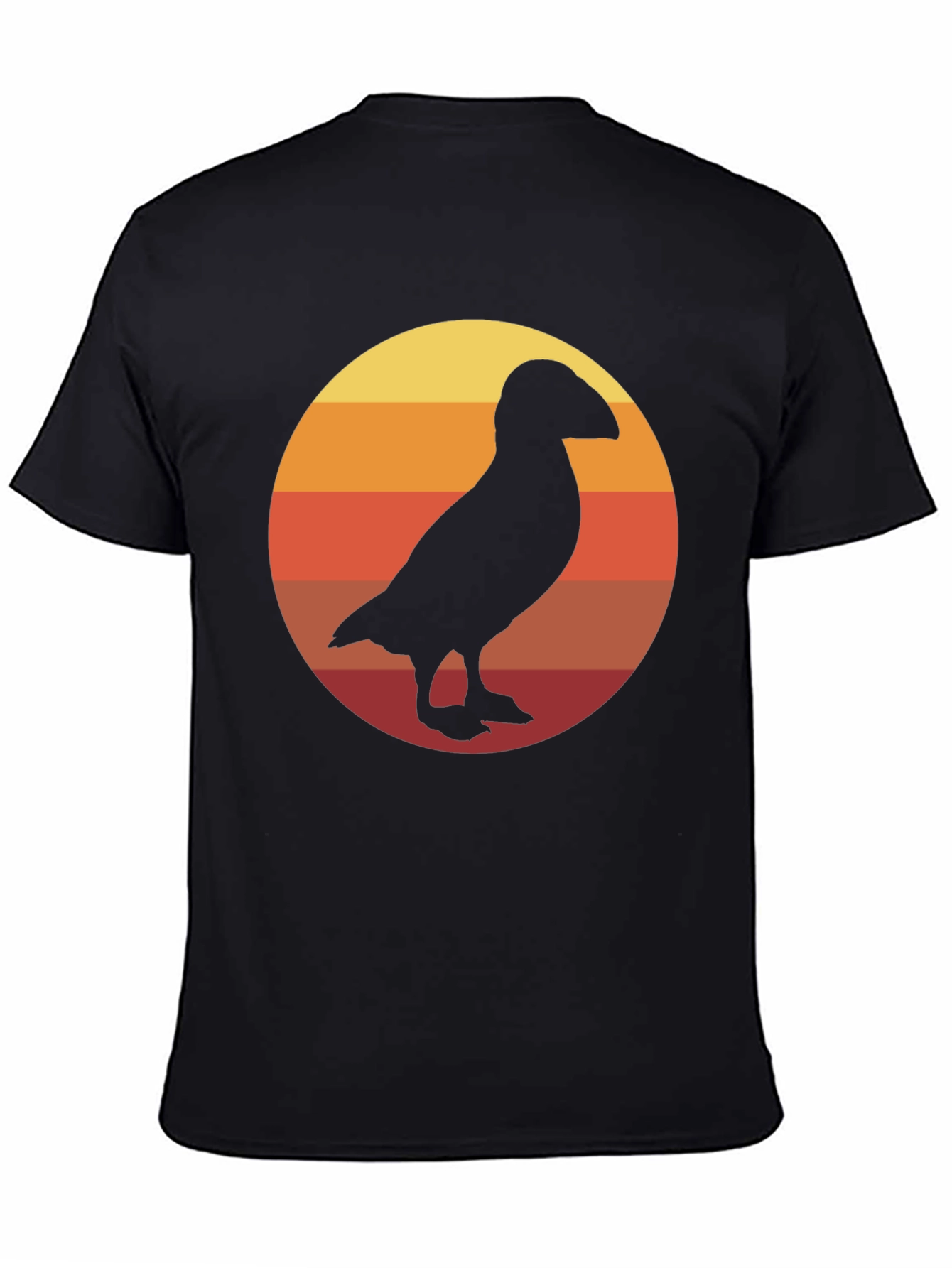 Retro Puffin Silhouette T-Shirt