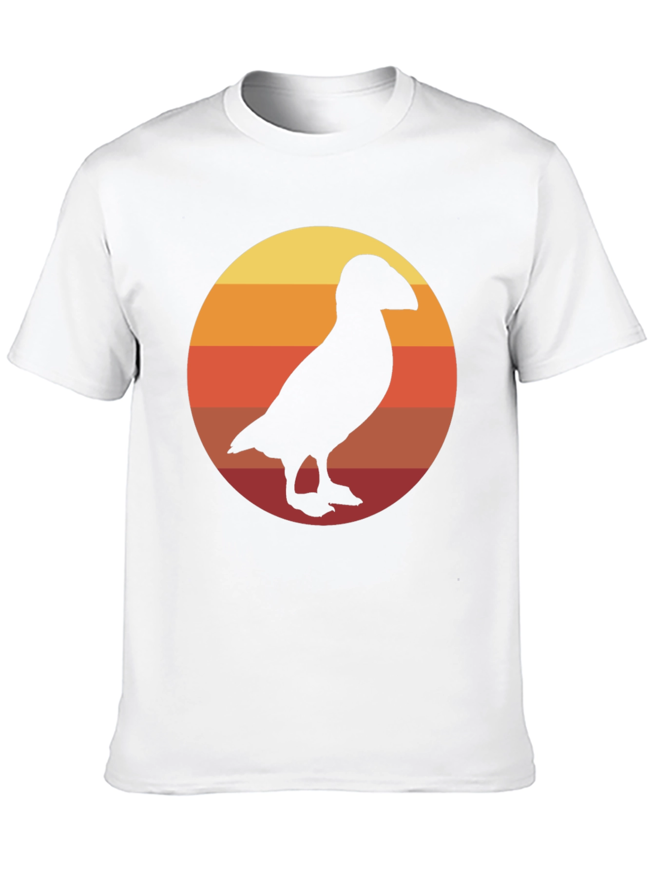 Retro Puffin Silhouette T-Shirt