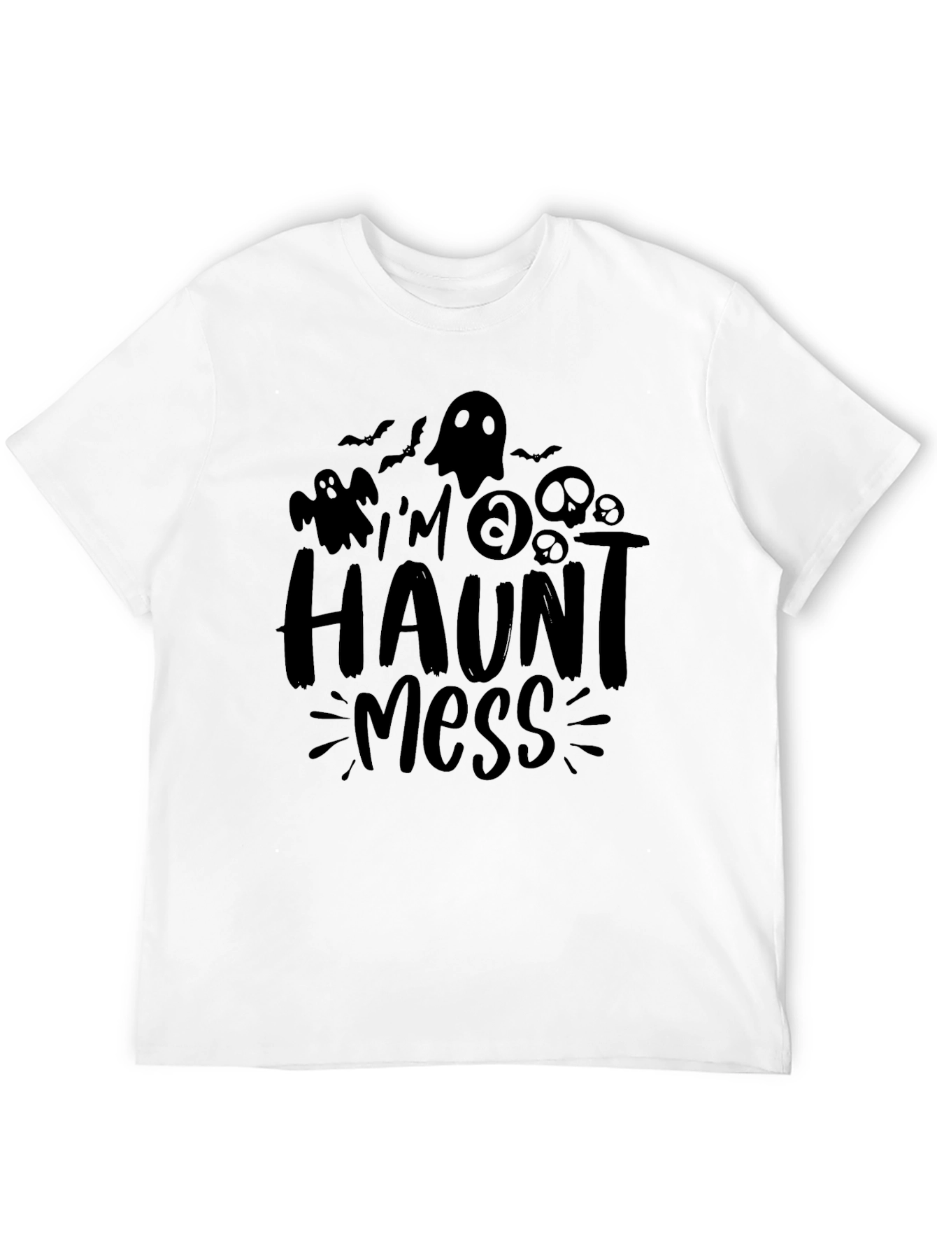 Halloween Haunt Mess Graphic Tee - Spooky Season Shirt