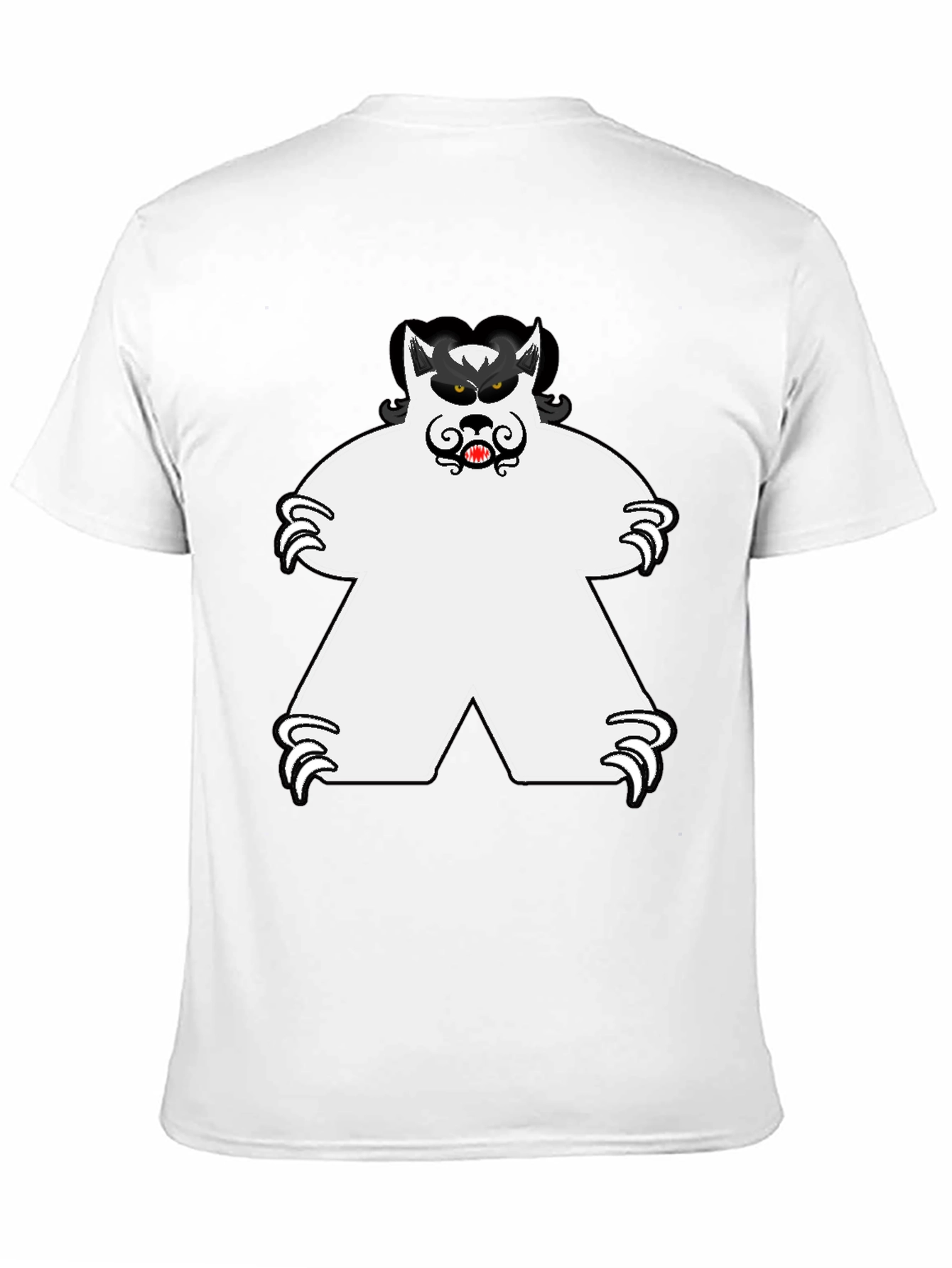 Monster Tee: Unique Graphic Print Black T-Shirt