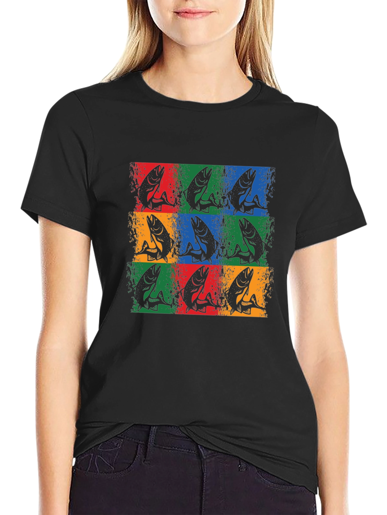 Retro Fish Graphic T-Shirt