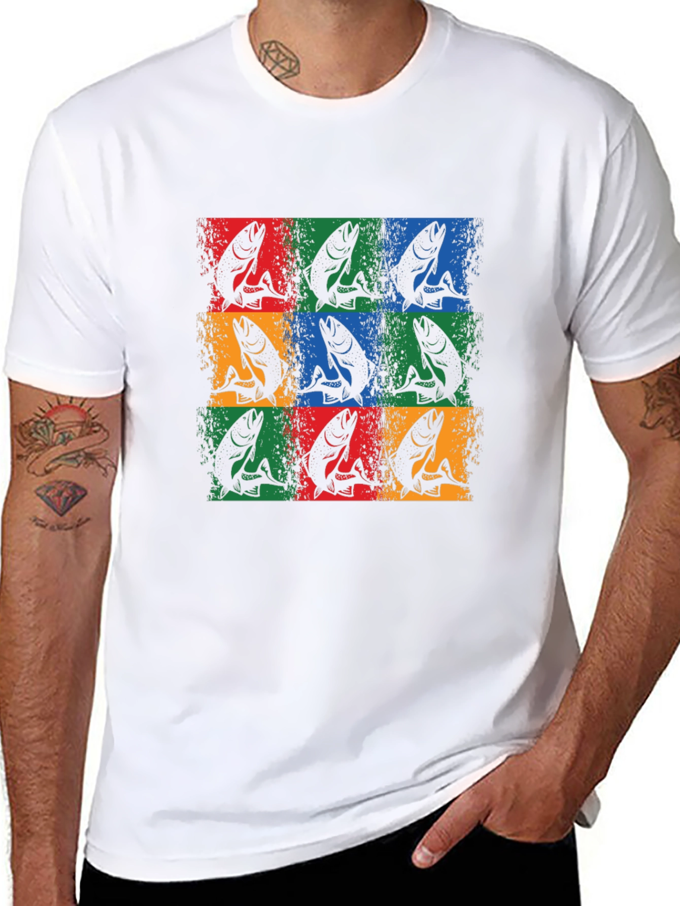 Retro Fish Graphic T-Shirt