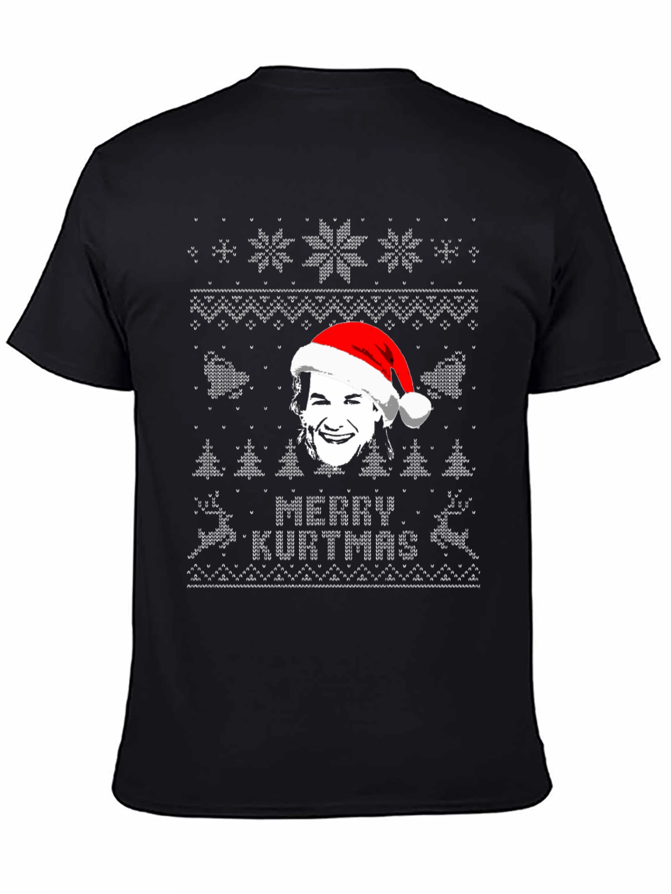 Merry Kurtmas Black Graphic Tee Shirt