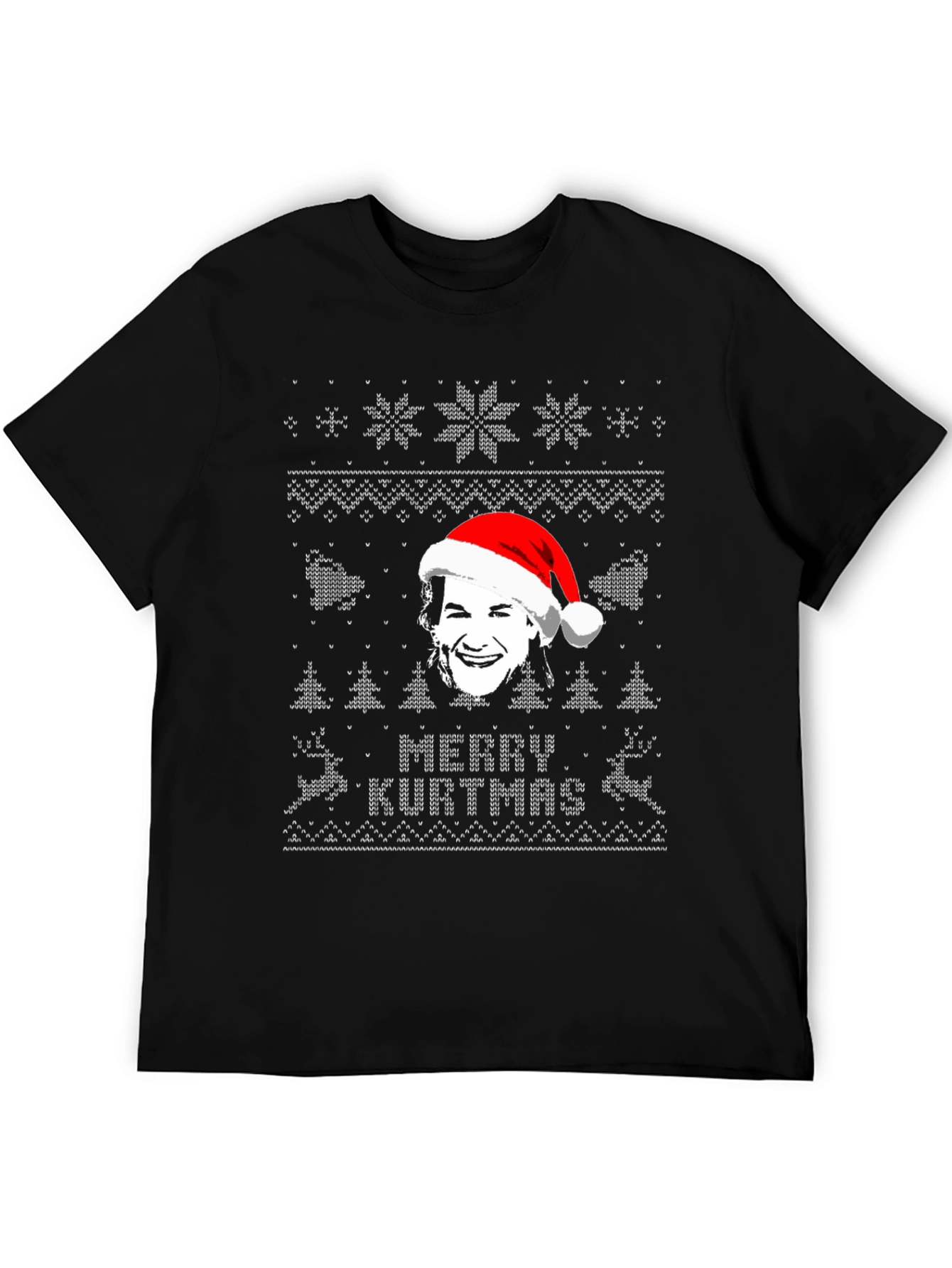Merry Kurtmas Black Graphic Tee Shirt