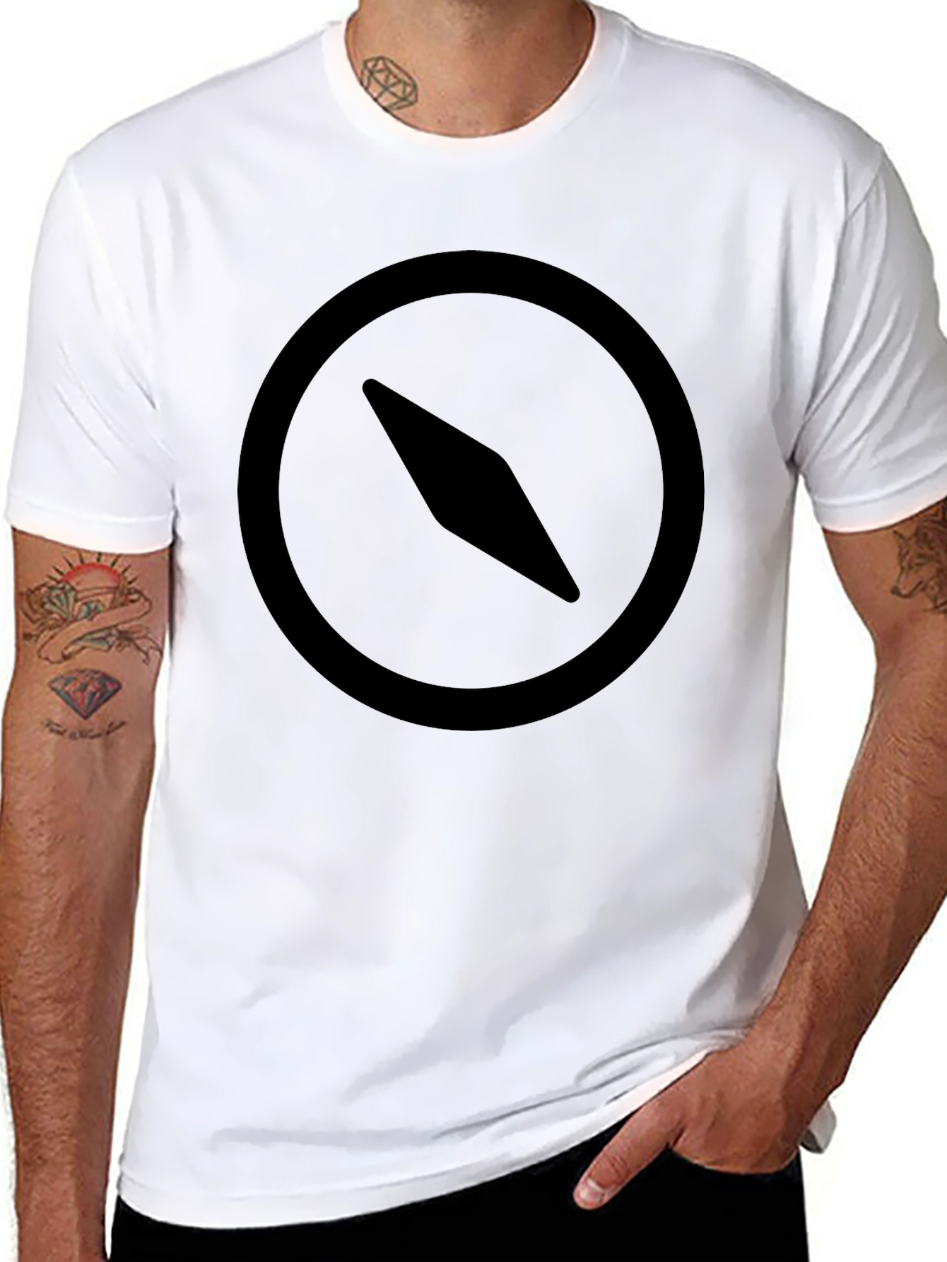 Compass Graphic Black T-Shirt - Adventure Ready