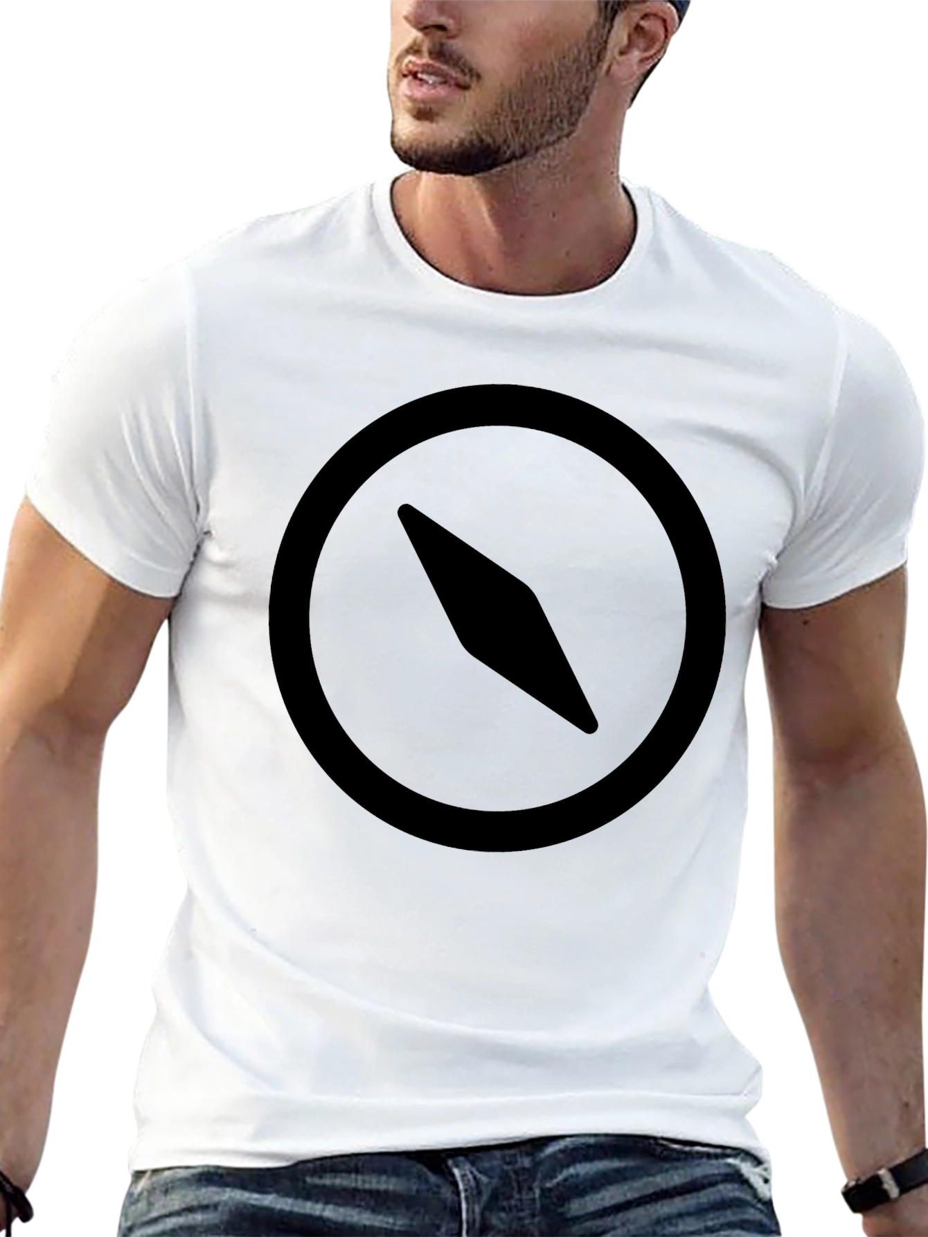 Compass Graphic Black T-Shirt - Adventure Ready