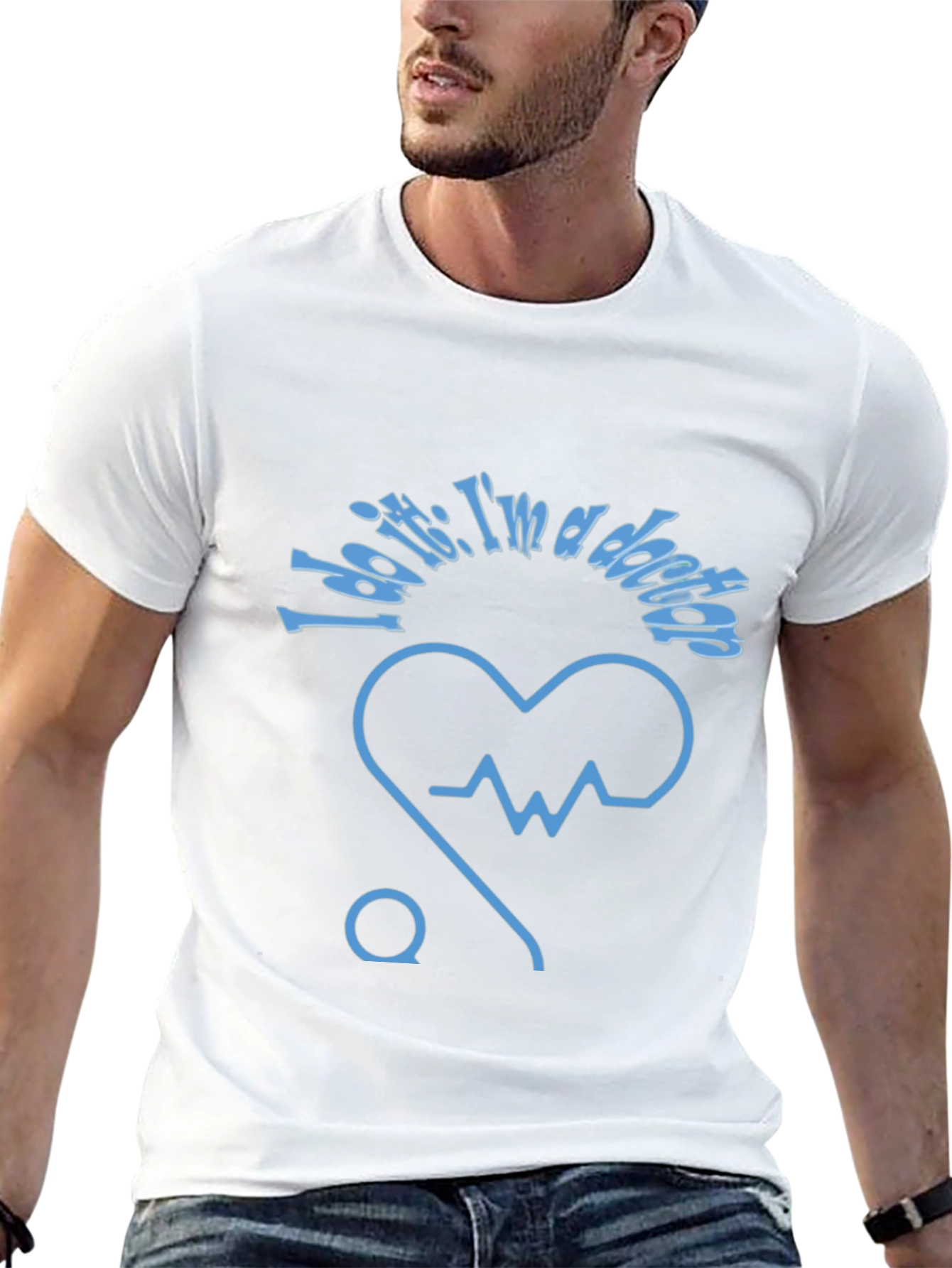 Doctor Heartbeat Graphic T-Shirt - Novelty Tee
