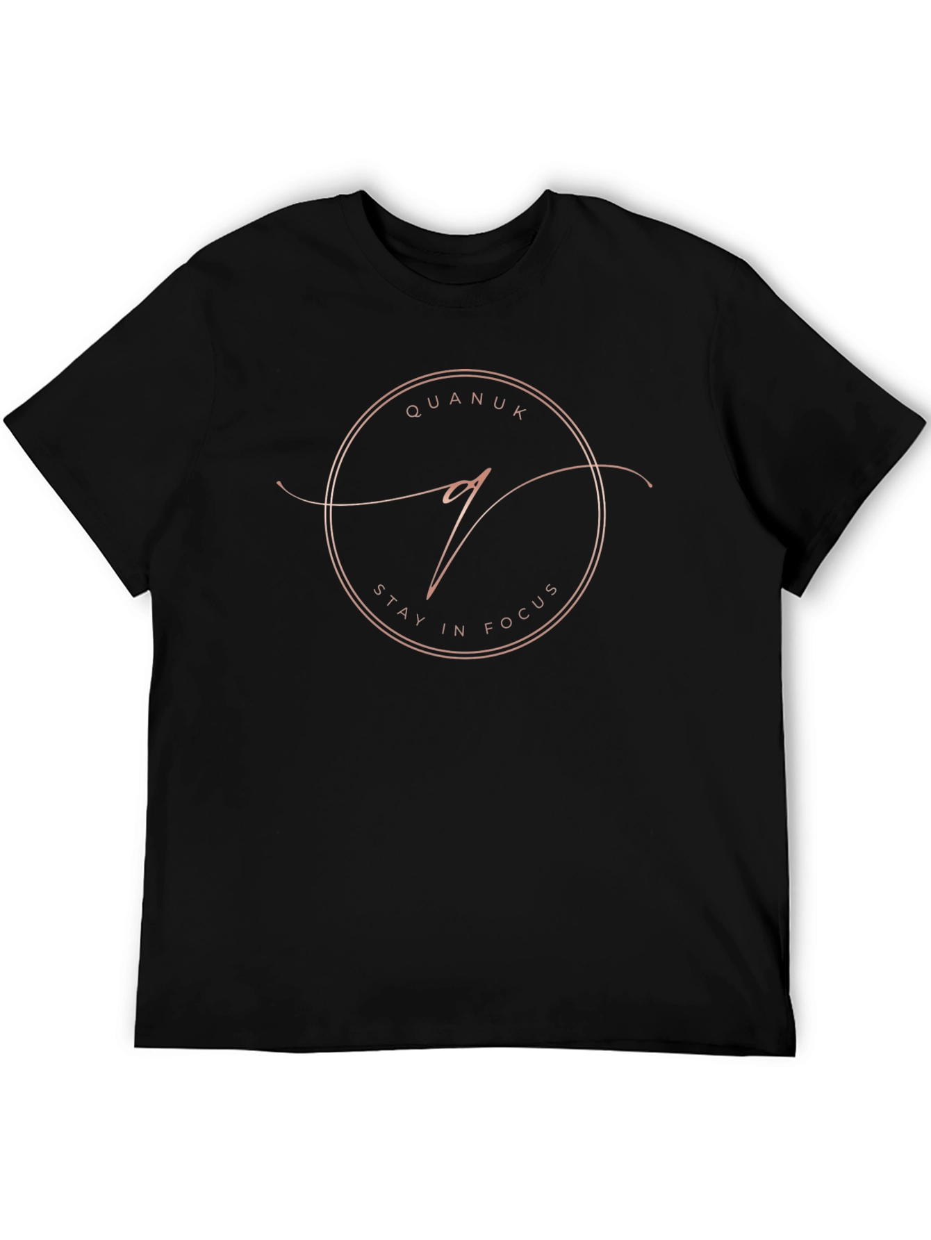 Quanuk Stay In Focus Black Graphic Tee