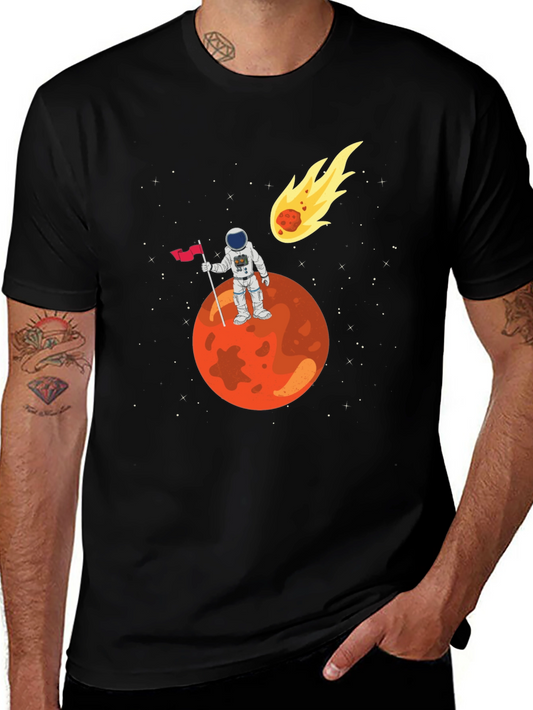 Astronaut on Mars Graphic T-Shirt